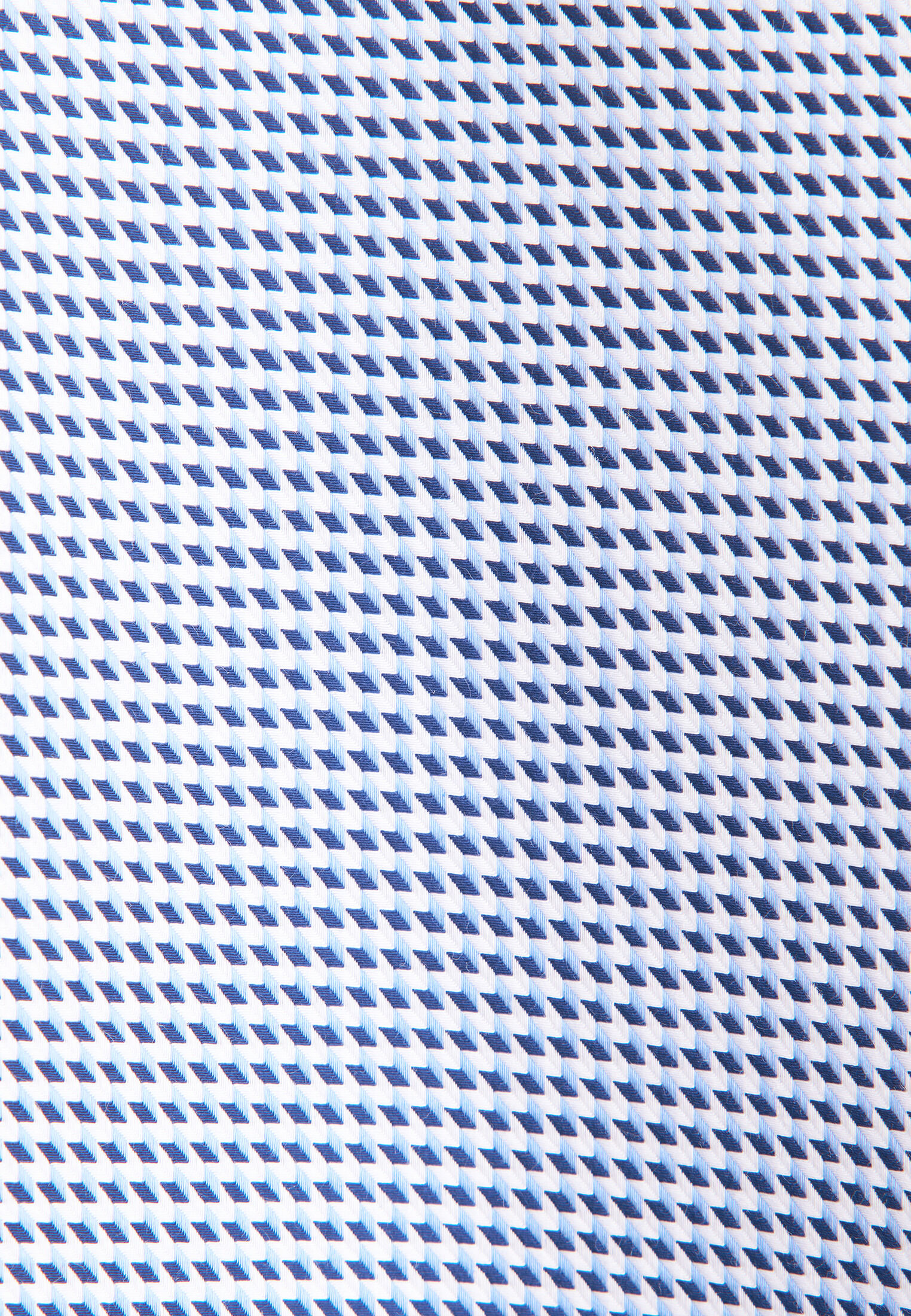 Seidensticker regular fit overhemd, popeline, blauw geruit