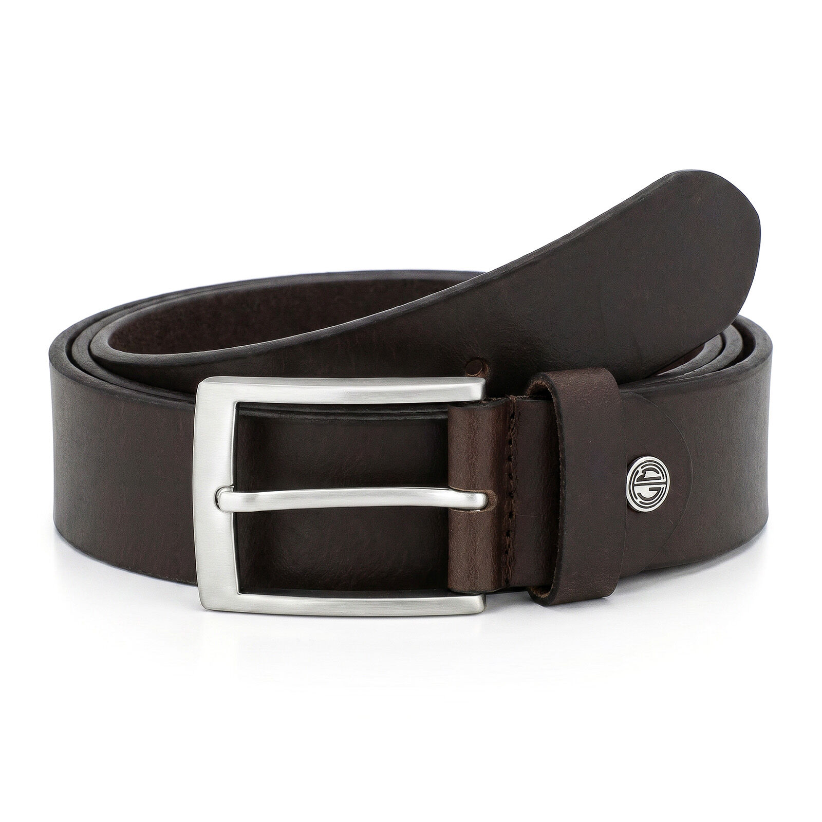 LINDENMANN leren heren riem, bruin