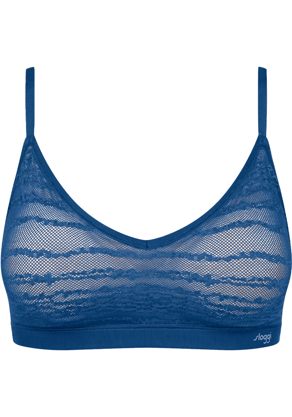 Sloggi Women FREE Evolve PU Lace, bralette, saffierblauw