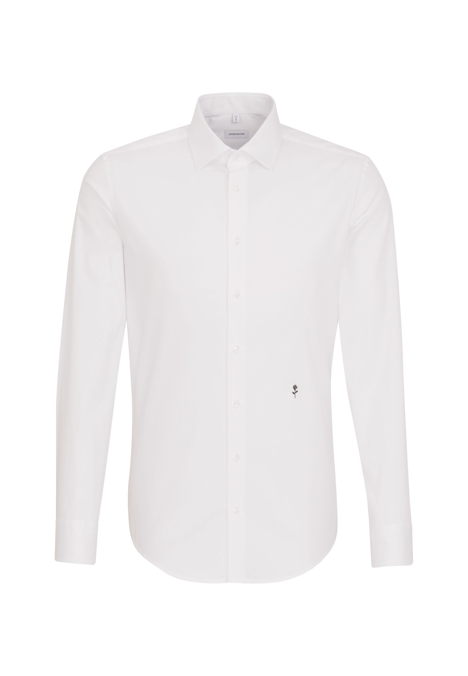 Seidensticker slim fit overhemd, popeline, wit