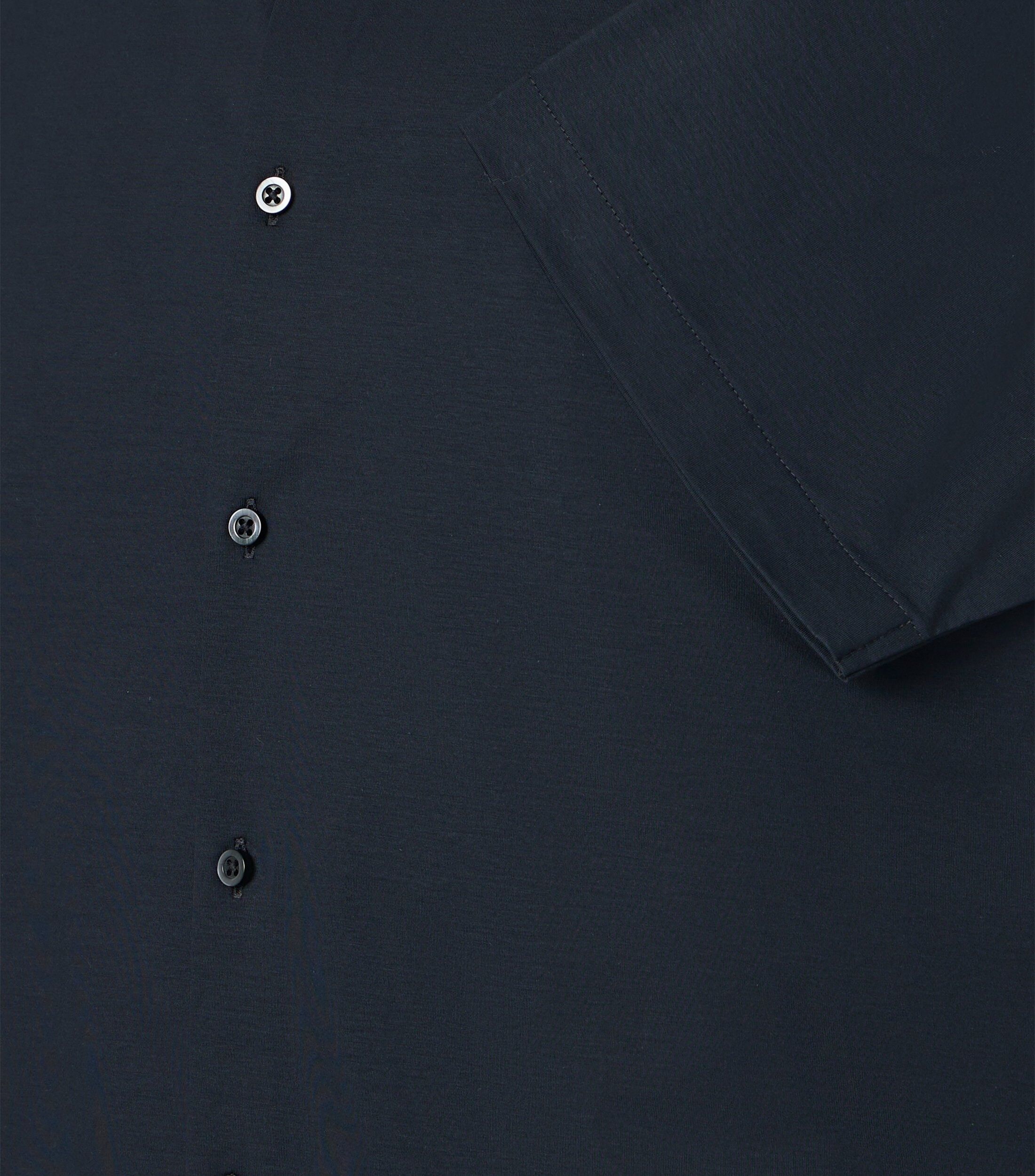 VENTI modern fit Jerseyflex overhemd, korte mouw, jersey, donkerblauw