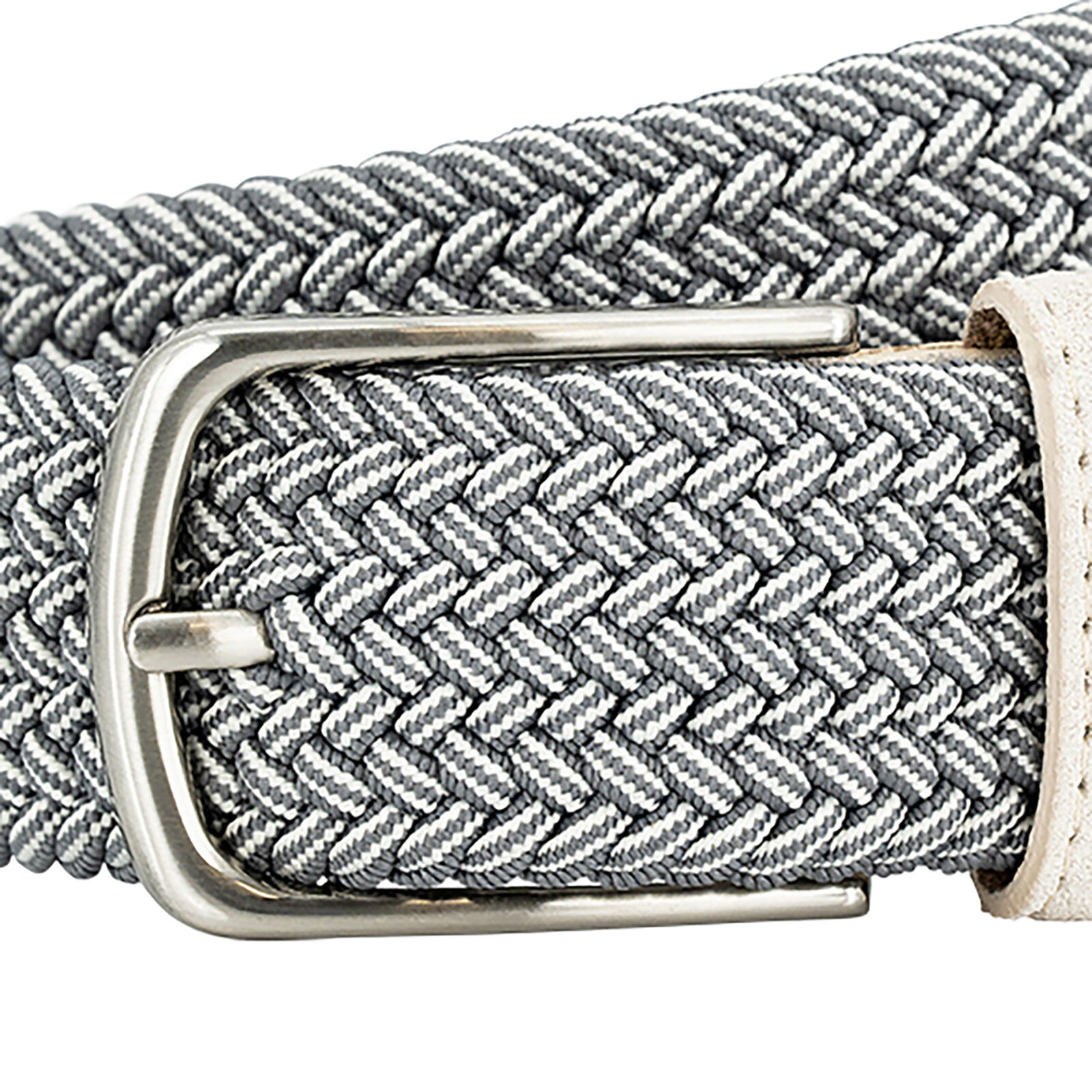 LINDENMANN leren heren riem, grijs