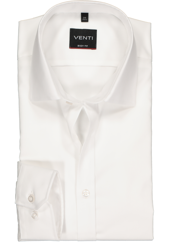 VENTI body fit overhemd, mouwlengte 72 cm, wit VENTI body fit overhemd, mouwlengte 72 cm, wit