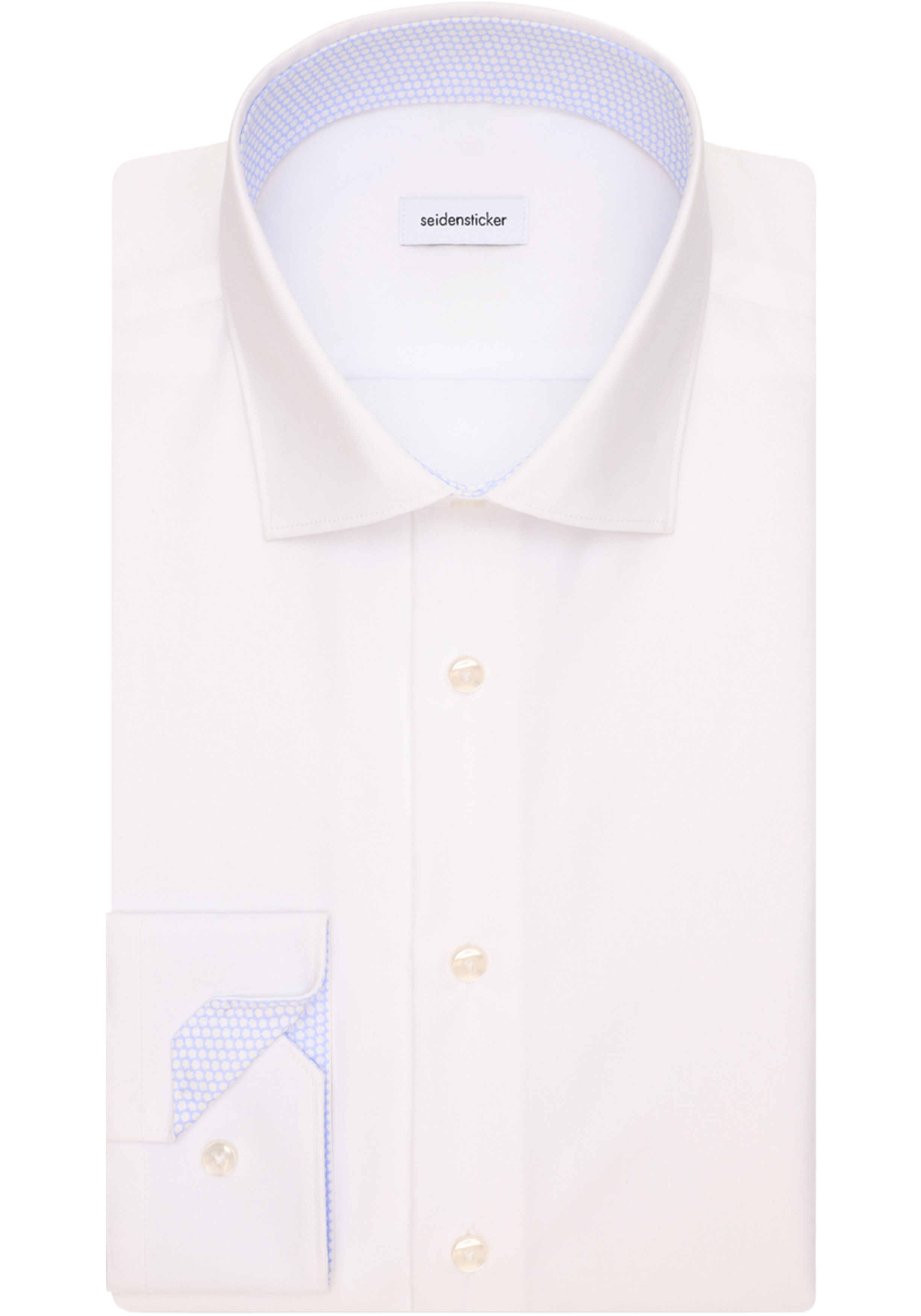 Seidensticker x-slim fit overhemd, popeline, wit