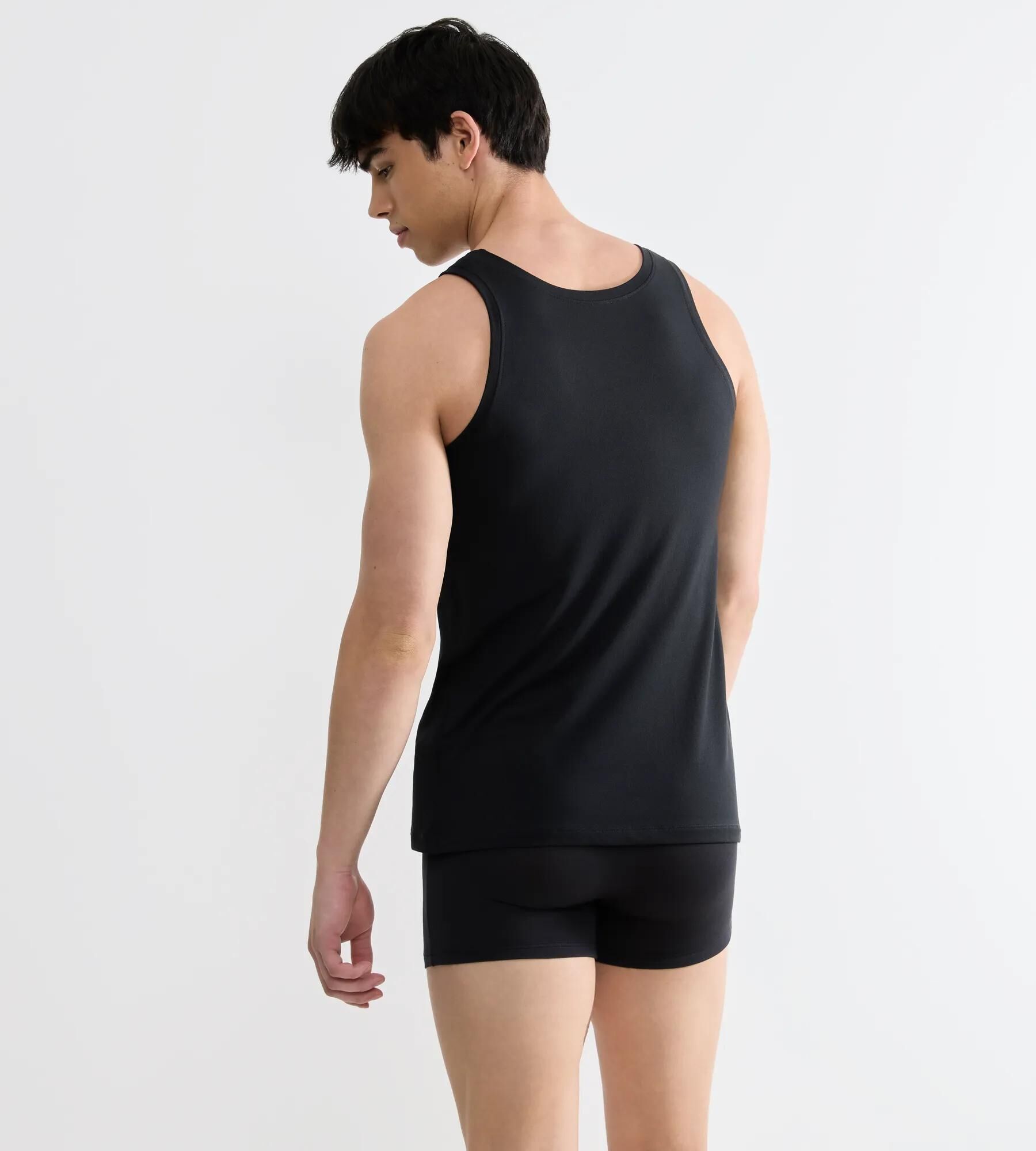 Sloggi Men SLG Base Soft Tank top, heren mouwloos T-shirt (1-pack), zwart