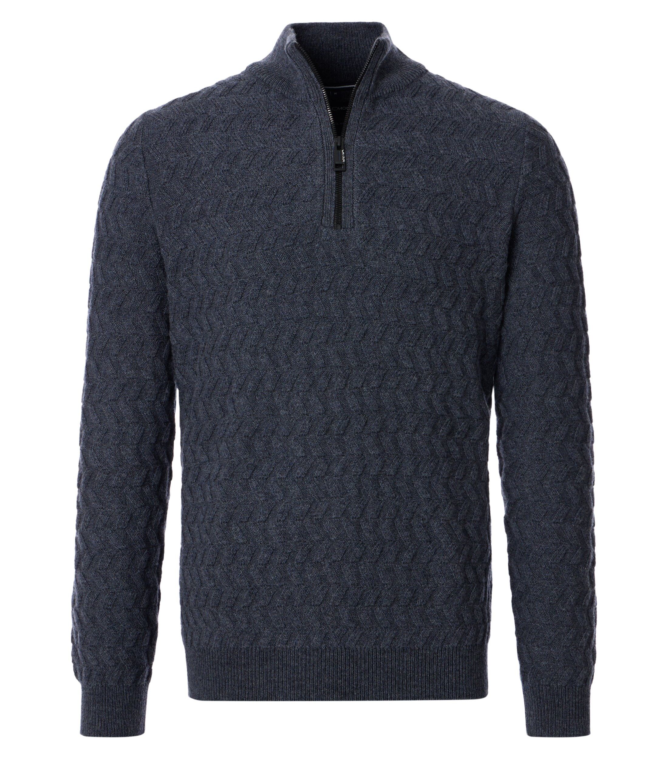CASA MODA comfort fit schipperstrui, donkerblauw dessin