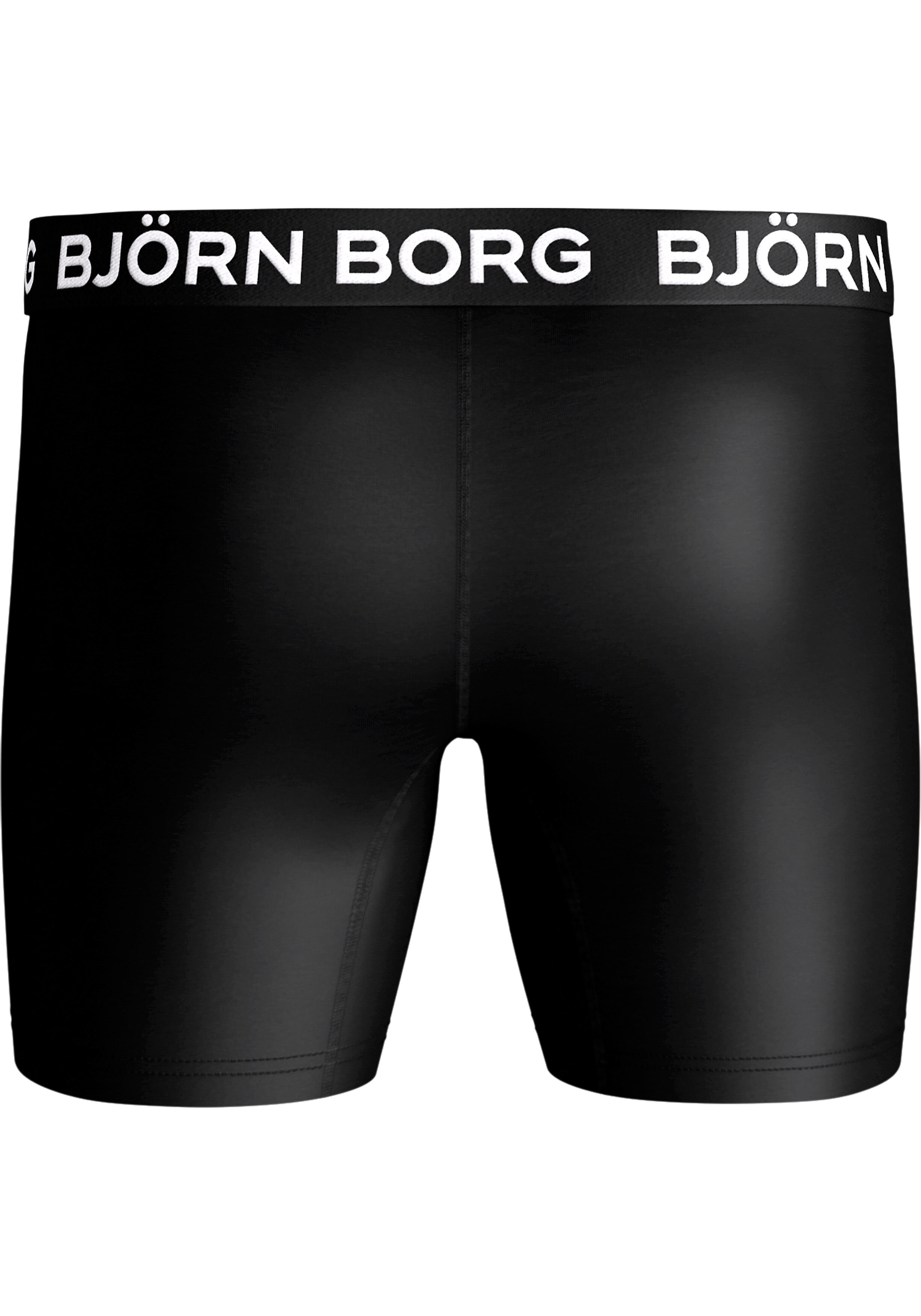 Bjorn Borg Sports Microfiber boxers, microfiber heren boxers lange pijpen (1-pack), zwart