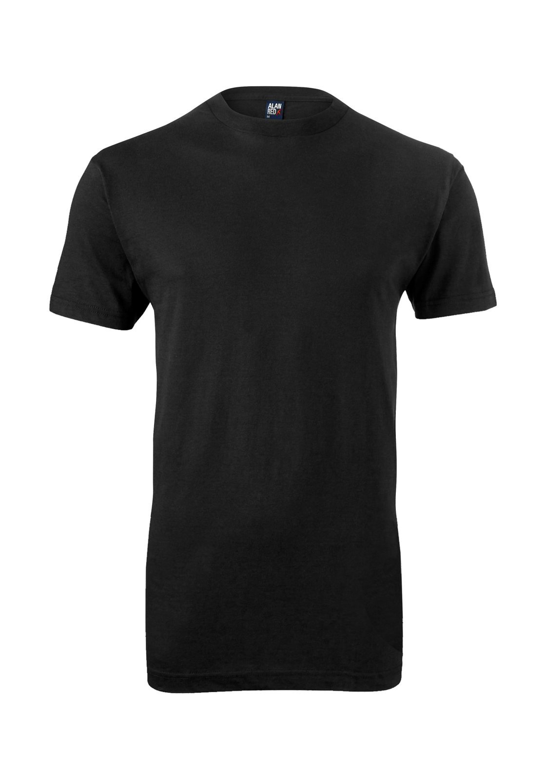 2-Alan_Red-virginia-zwart-4-pack_HR ALAN RED T-shirts Virginia (4-pack), O-hals, zwart