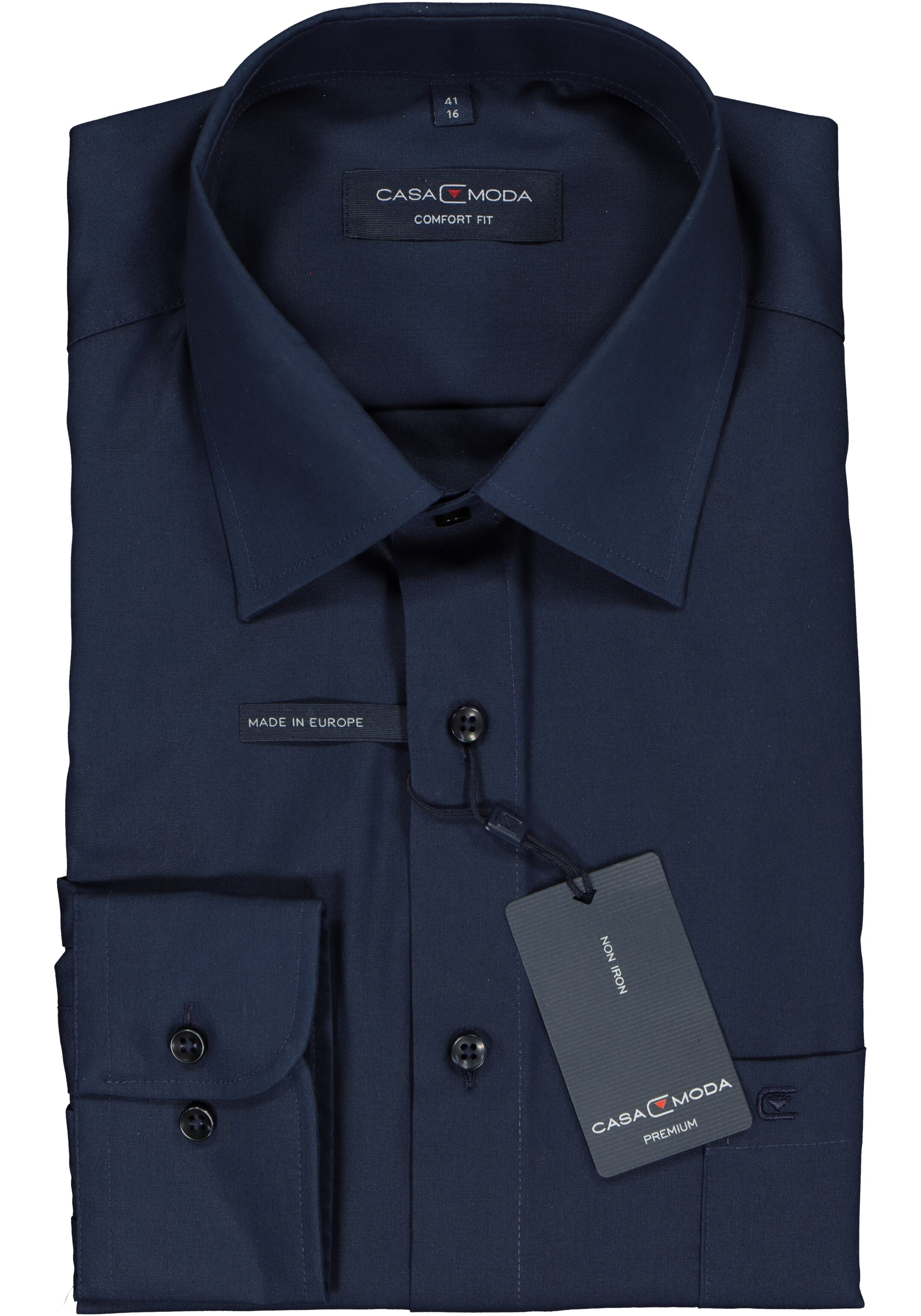 CASA MODA comfort fit overhemd, marine blauw