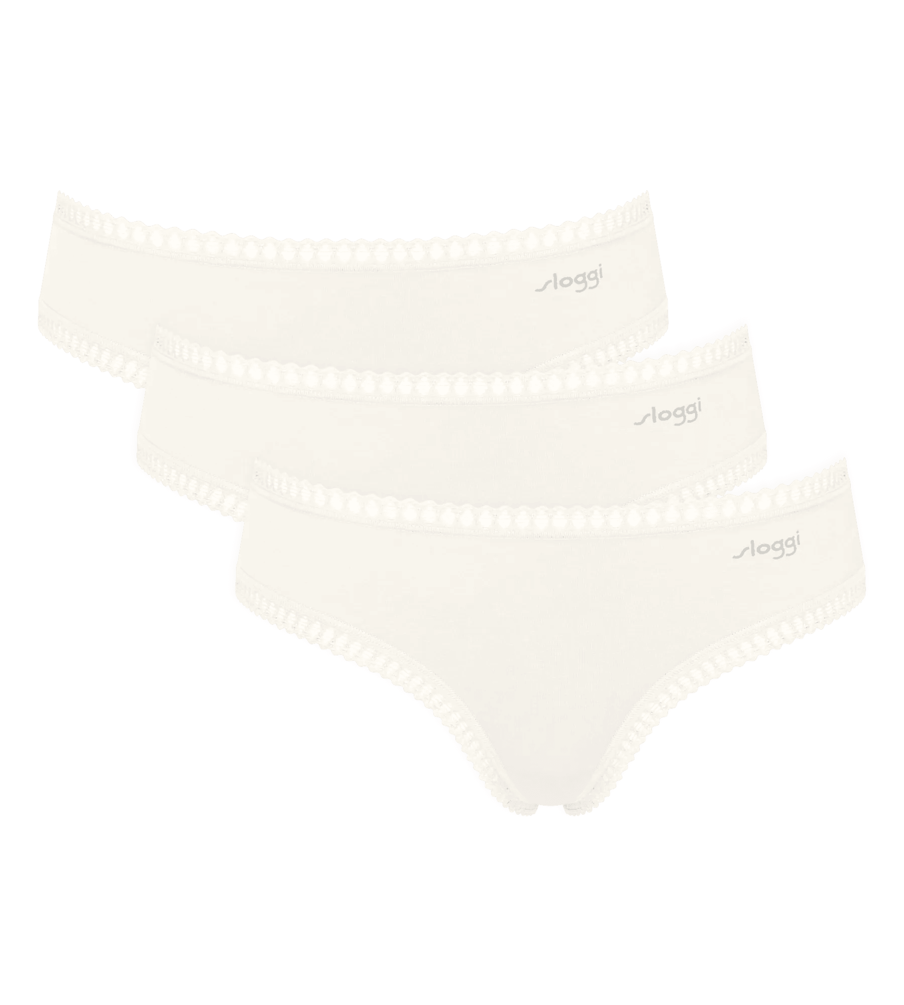 Sloggi Women GO Crush Hipster (3-pack), dames slip, wit