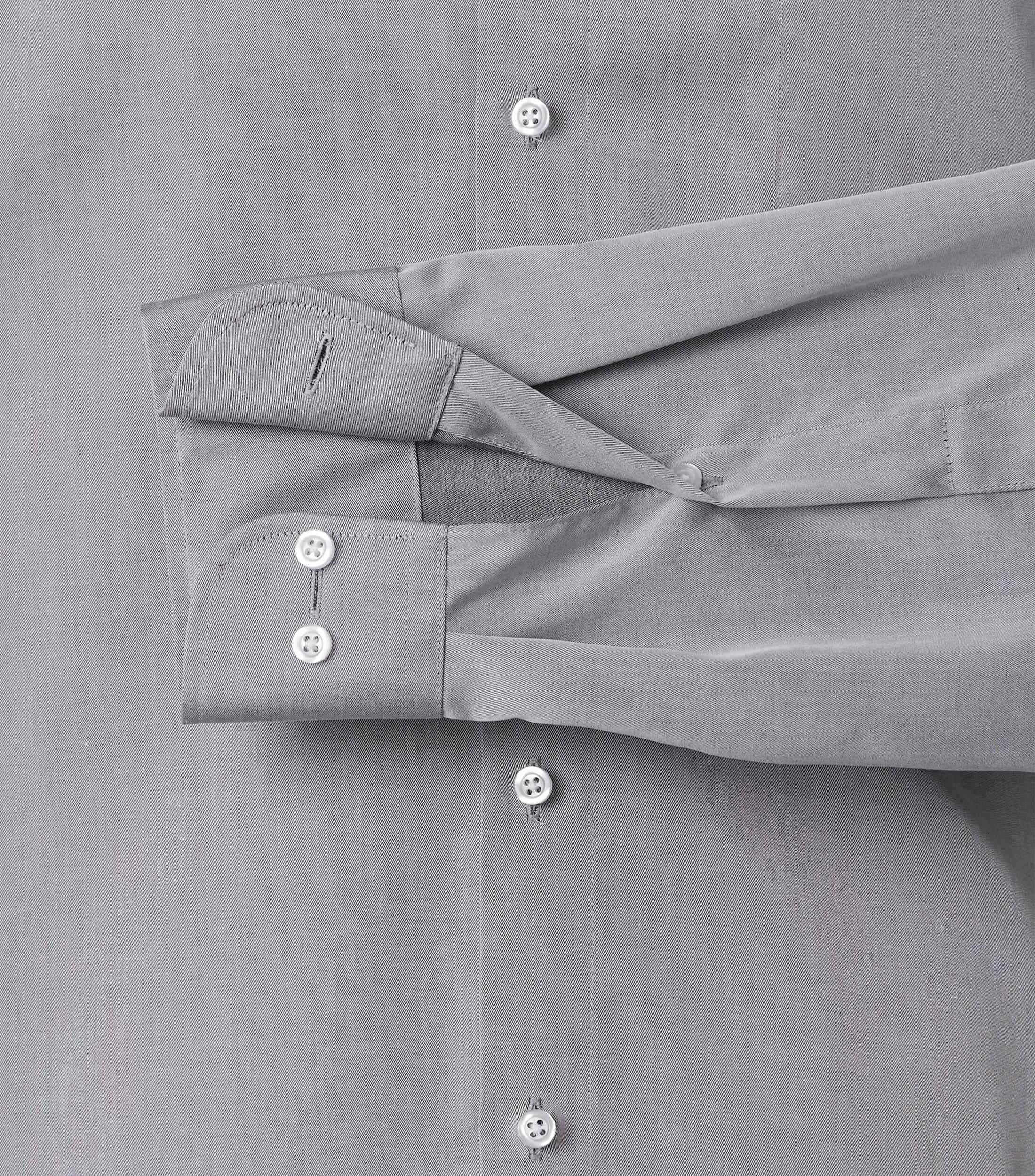 VENTI modern fit overhemd, twill, grijs