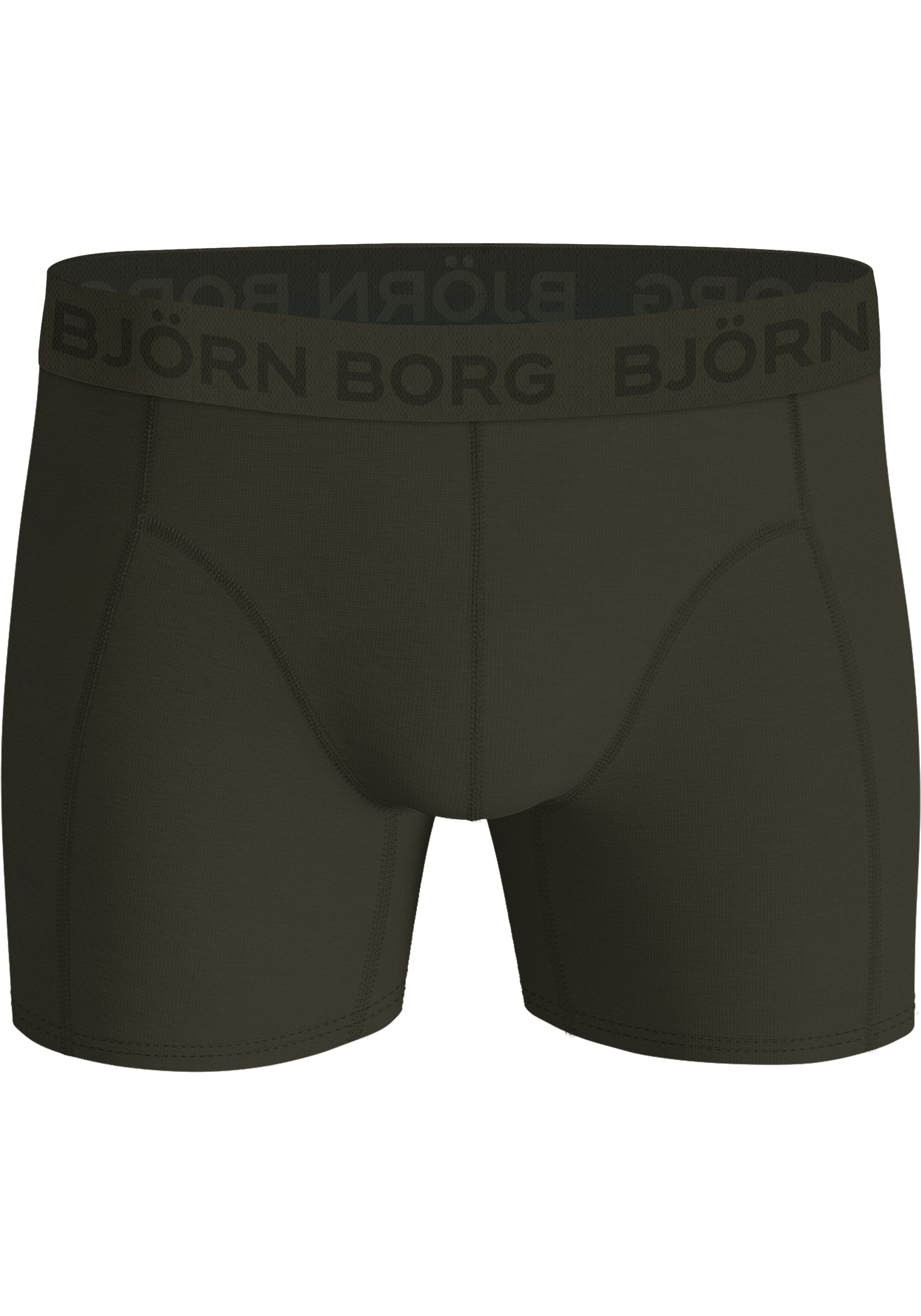 Bjorn Borg Bamboo Cotton Blend boxers, heren boxers normale lengte (3-pack), groen, print, groen