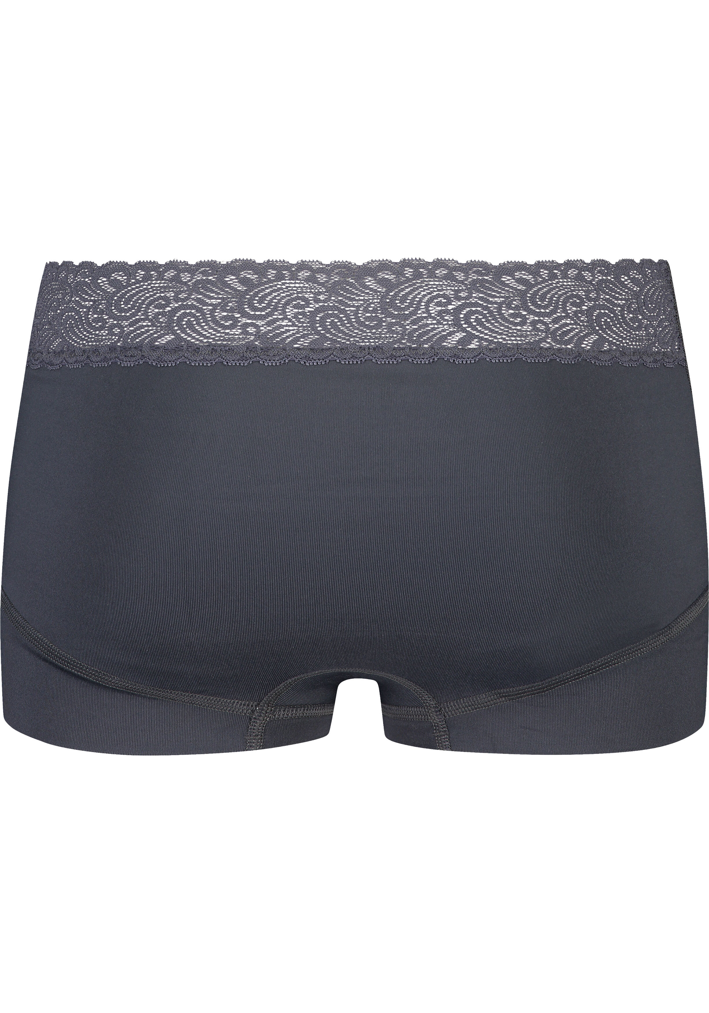 RJ Bodywear Pure Color Kant dames short, grijs