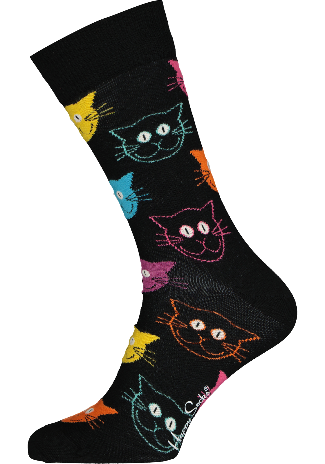 1-7333102533460_happy_socks__HR Happy Socks Cat Sock, unisex sokken