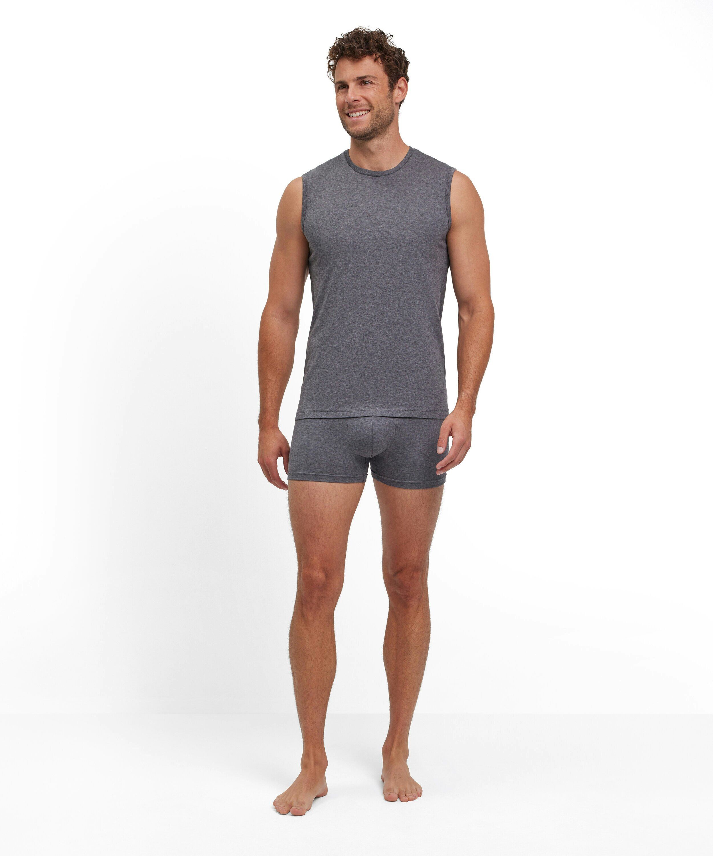 FALKE 2-pack heren top Daily Comfort, singlet, donkergrijs (dark grey -heather)