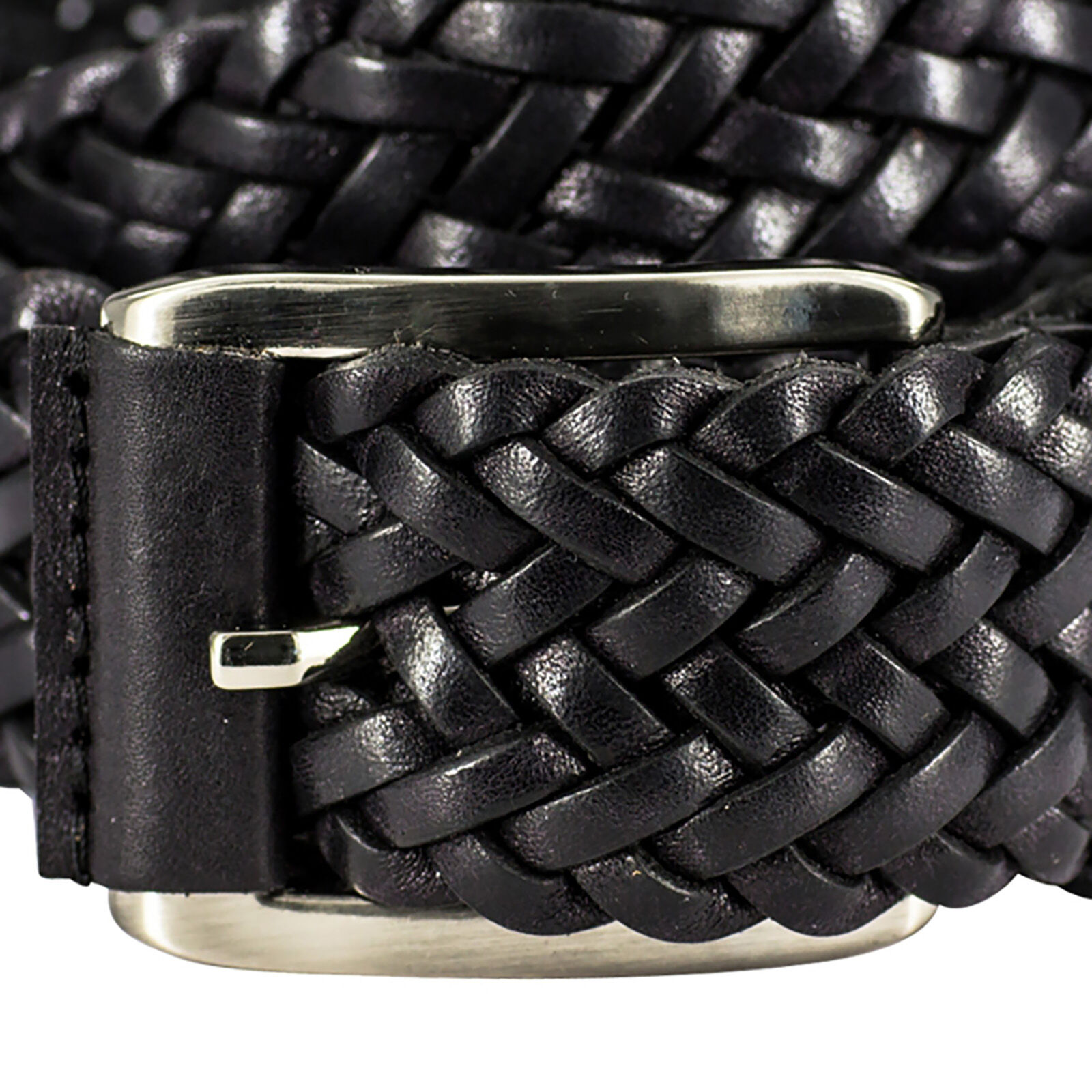 LINDENMANN leren heren riem, zwart