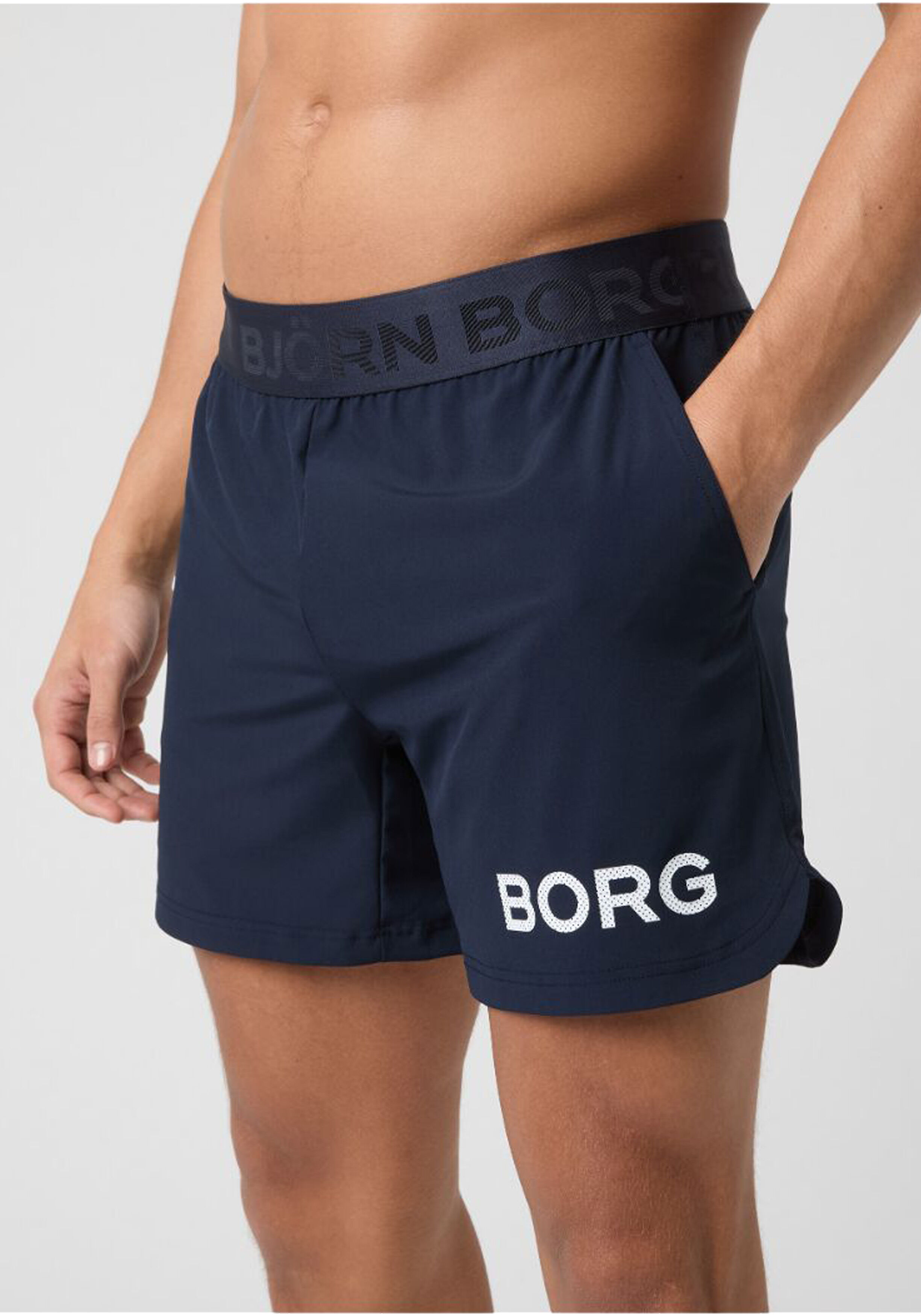 Bjorn Borg 6Inch Shorts, heren sportbroek kort, donkerblauw