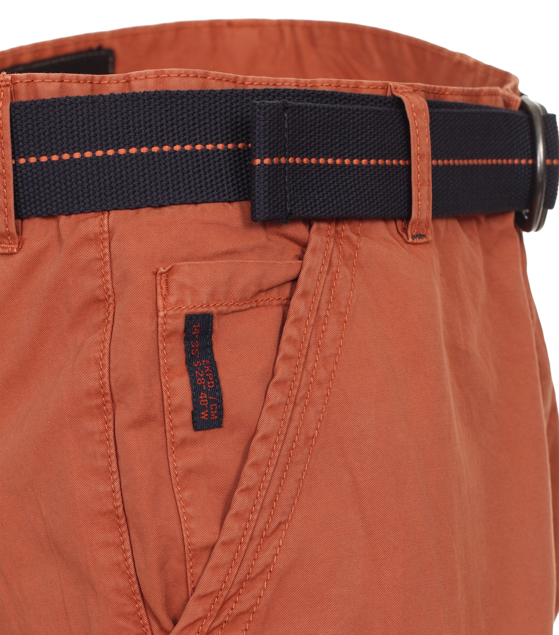 CASA MODA shorts BEN, heren cargo korte broek, warm oranje