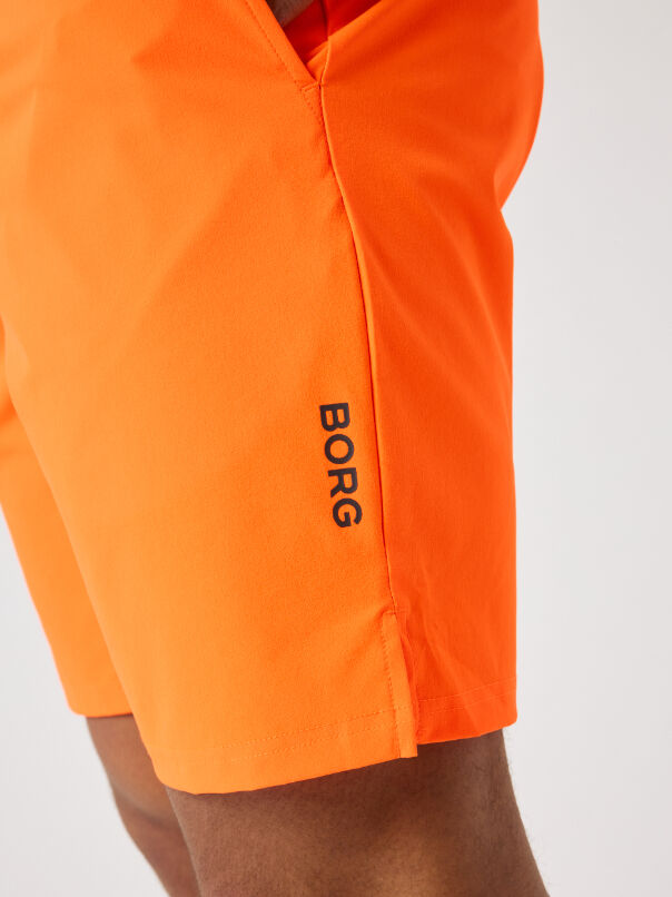 Bjorn Borg Athletic 9Inch Shorts, heren sportbroek kort, oranje