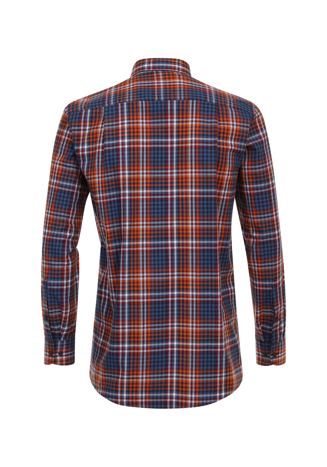 Redmond comfort fit overhemd, twill, rood geruit Redmond comfort fit overhemd, twill, rood geruit