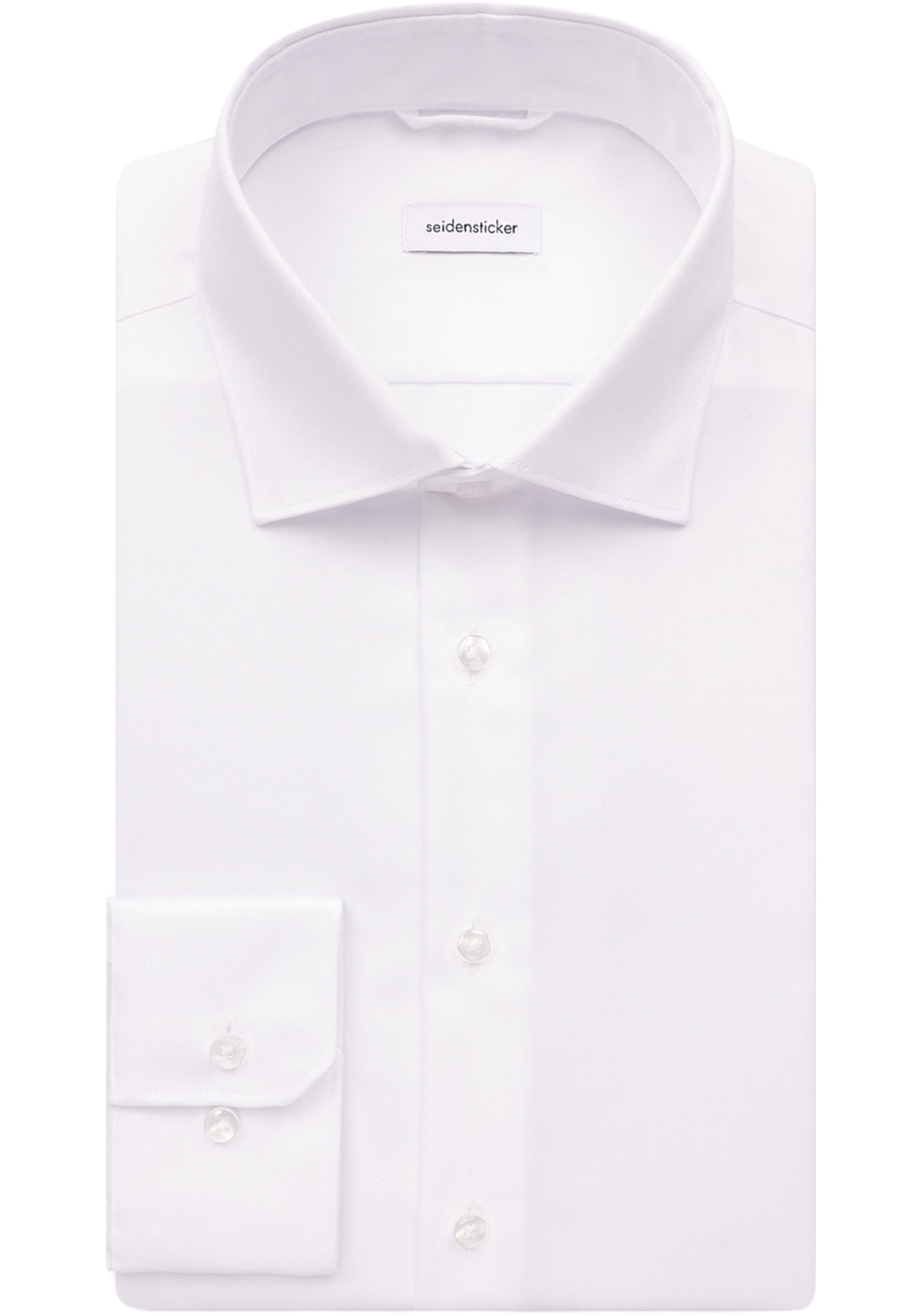 Seidensticker slim fit overhemd, popeline, wit