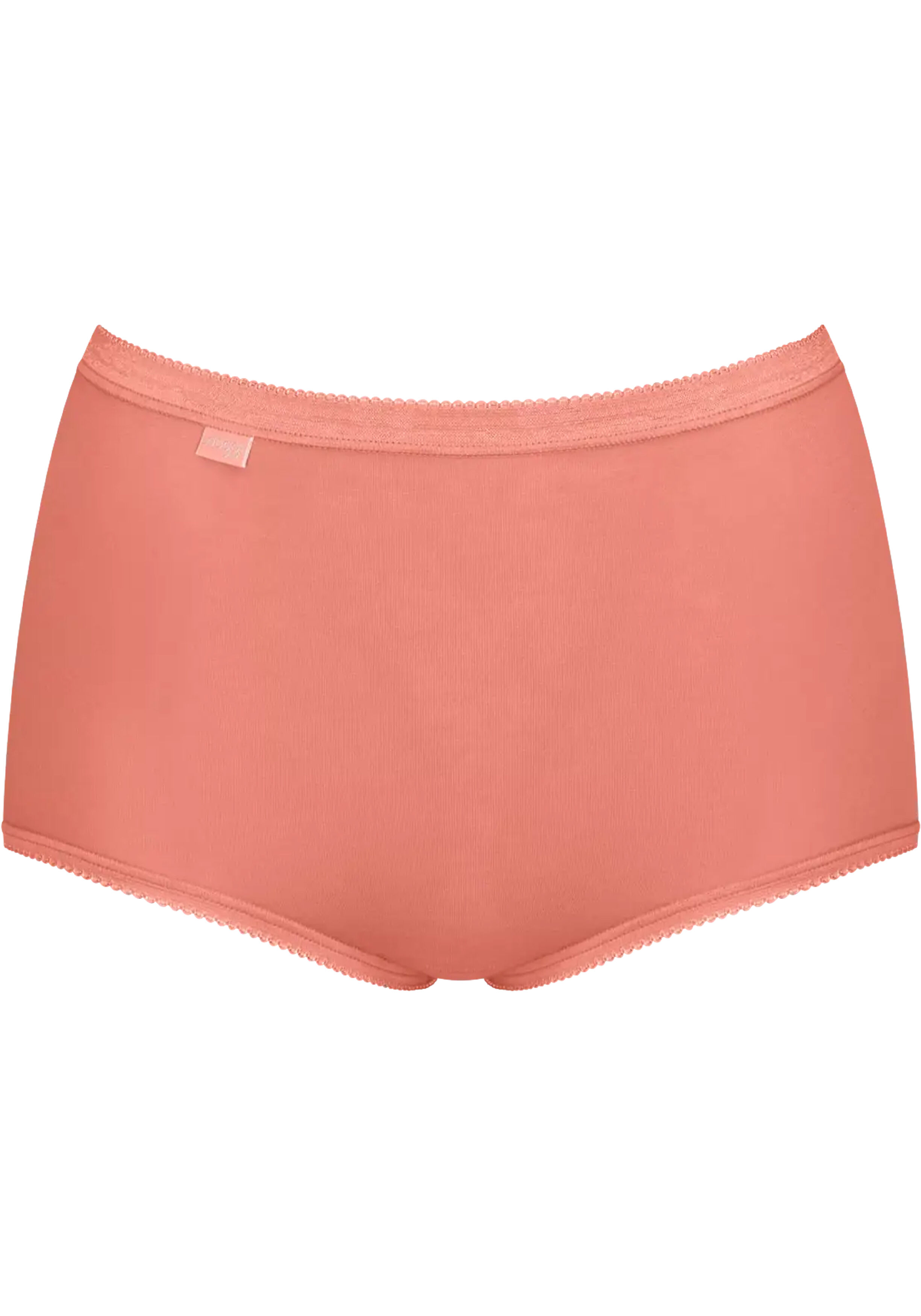 Sloggi Women Basic+ Maxi (4-pack), dames slip, wit, lichtblauw, abrikoos, terra