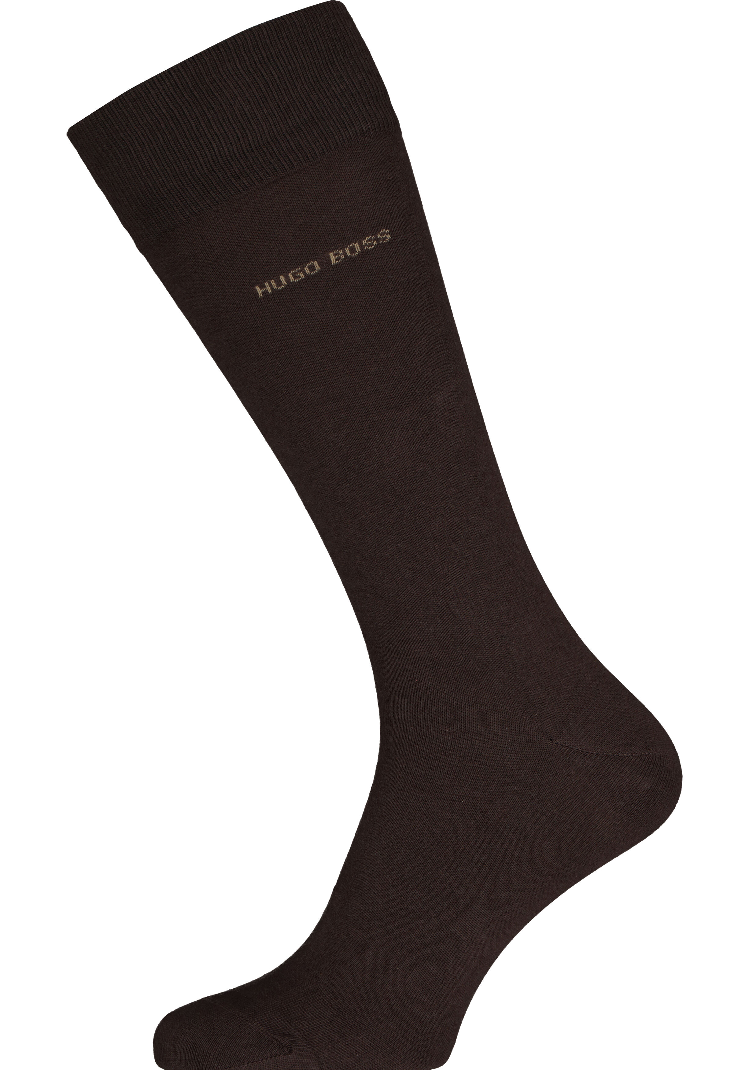 HUGO BOSS Marc uni (1-pack), herensokken katoen, donkerbruin