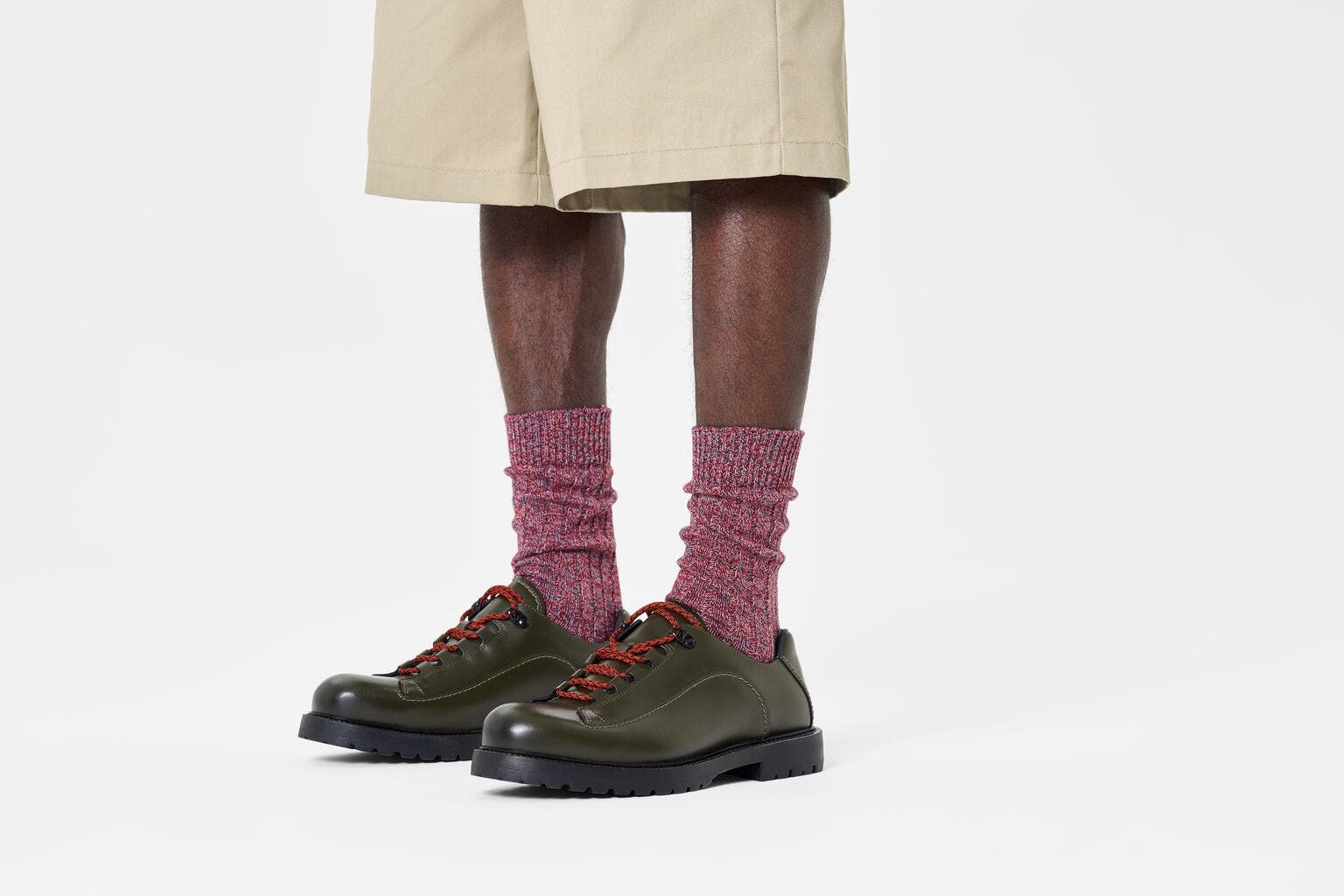 Happy Socks Folded Cuff Sock, unisex sokken, rood
