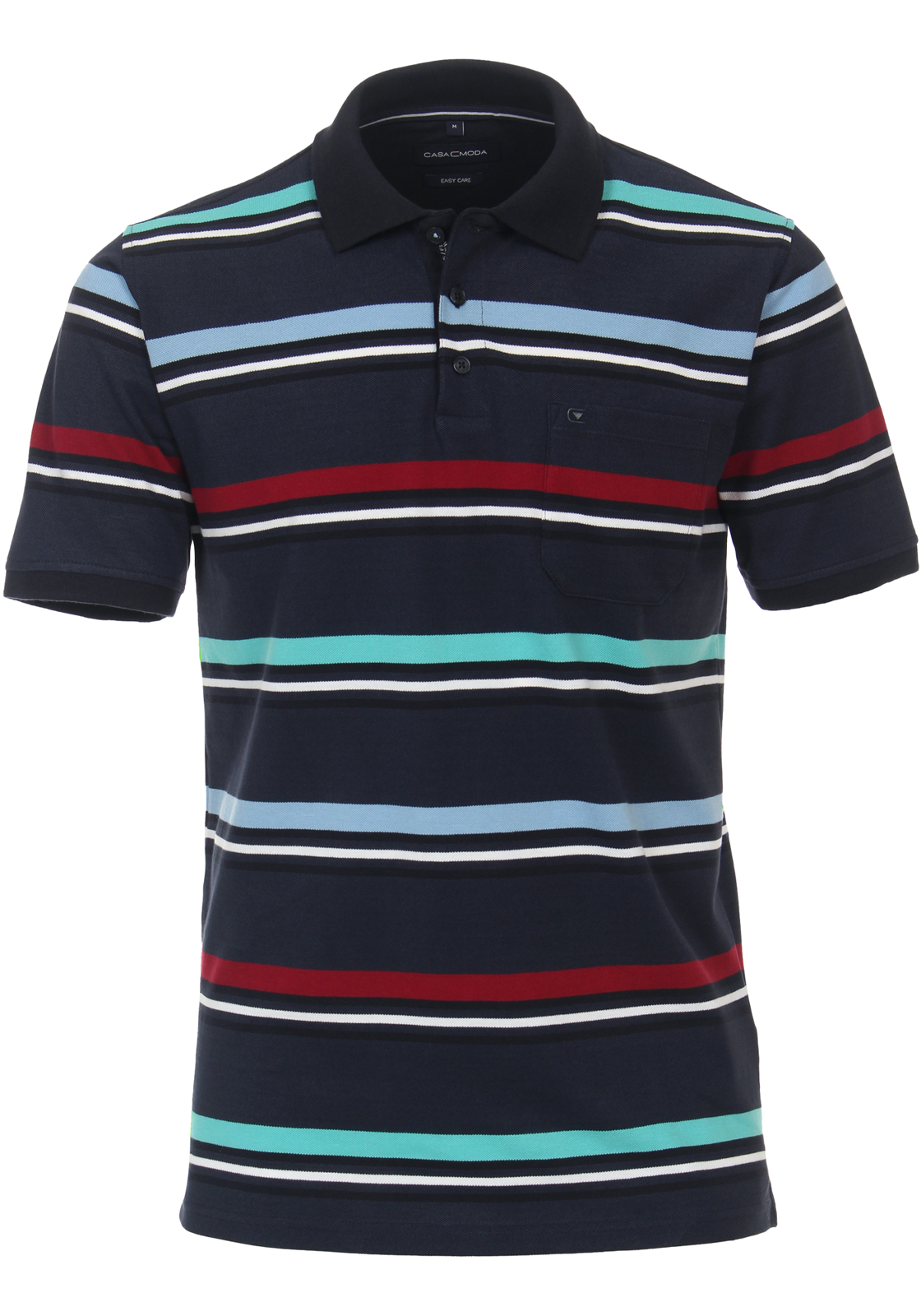 1-4064813547158-casa_moda-polo_HR CASA MODA comfort fit heren polo, blauw