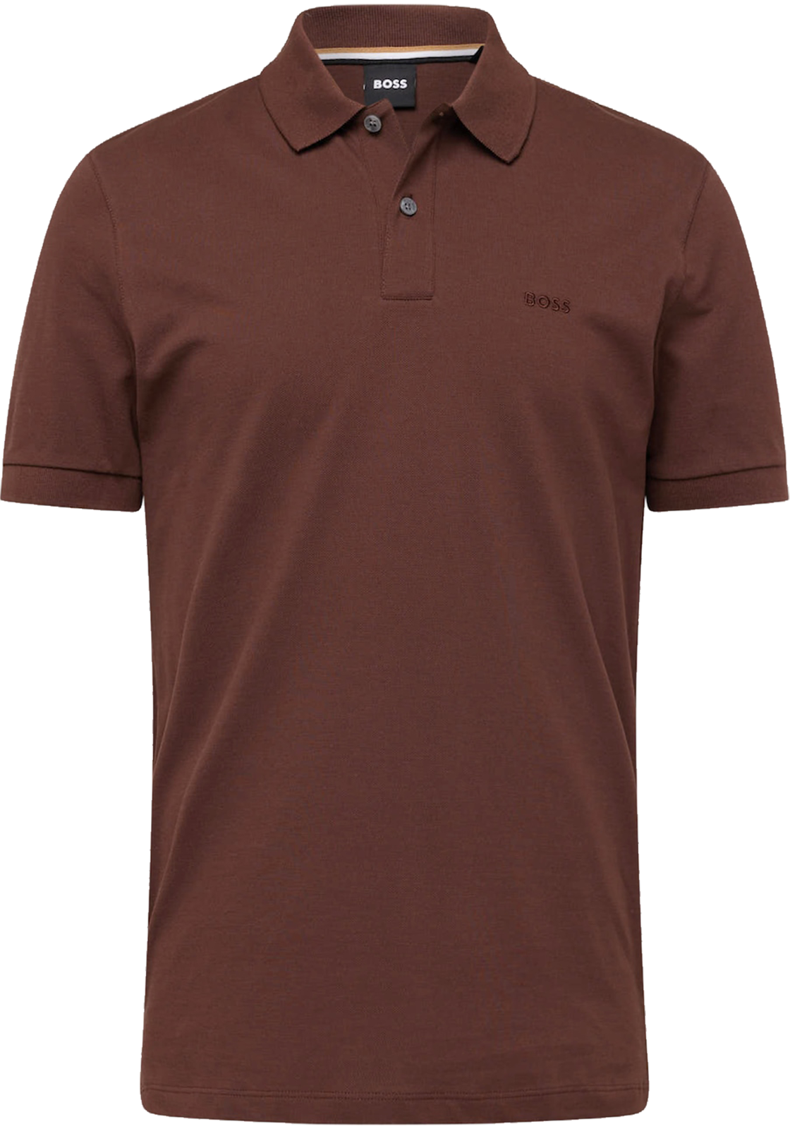 1-4063539178714-hugo_boss-polo_HR BOSS Pallas regular fit polo, pique, donkerbruin