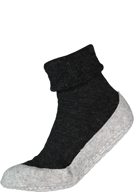 FALKE Cosyshoe dames huissokken, antraciet (anthracite melange) FALKE Cosyshoe dames huissokken, antraciet (anthracite melange)