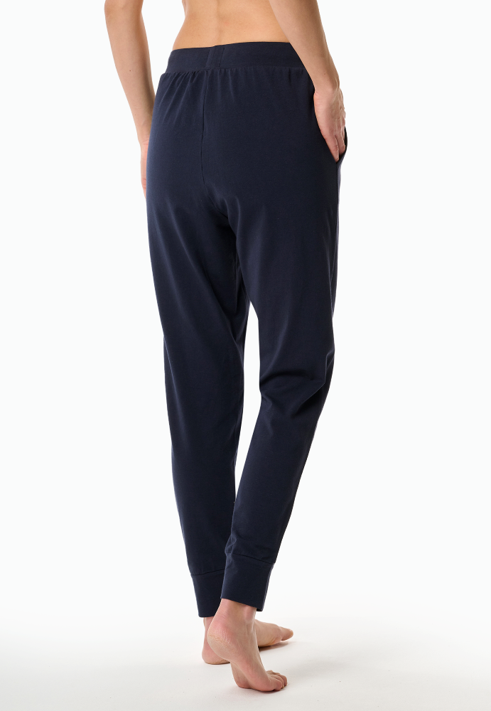 SCHIESSER dames Mix+Relax Pantalon, dames loungebroek, donkerblauw
