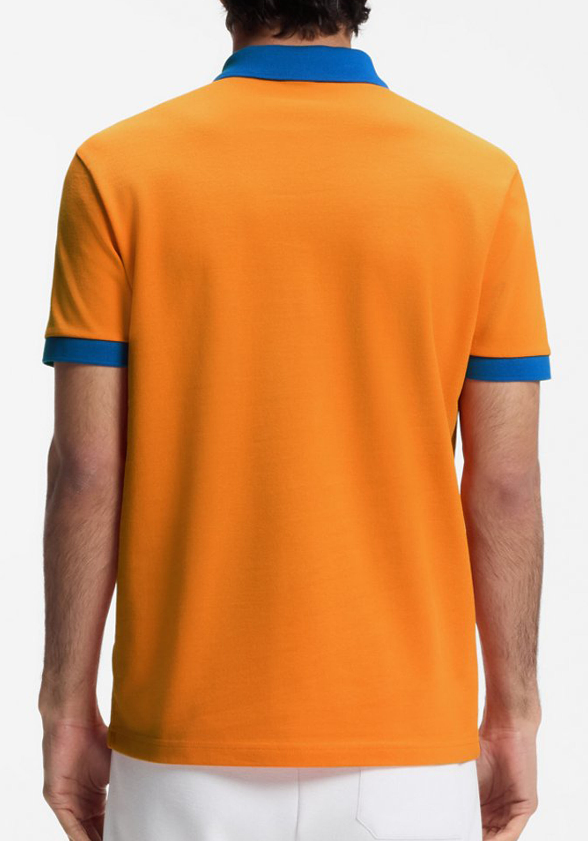BOSS Paddy regular fit heren voetbalfan polo, pique, oranje