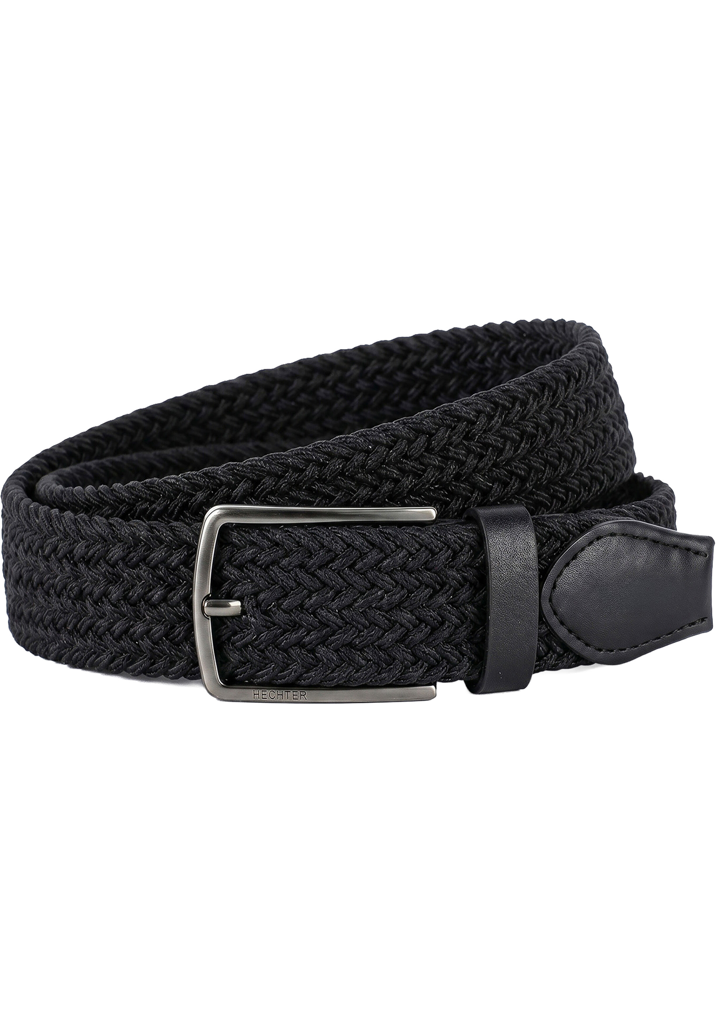 HECHTER elastische heren riem, zwart