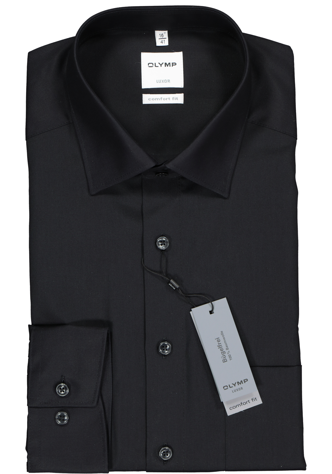 2-4025708982676_olymp-overhemd_HR OLYMP Luxor comfort fit overhemd, zwart