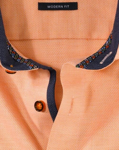 OLYMP Luxor modern fit overhemd, popeline, oranje