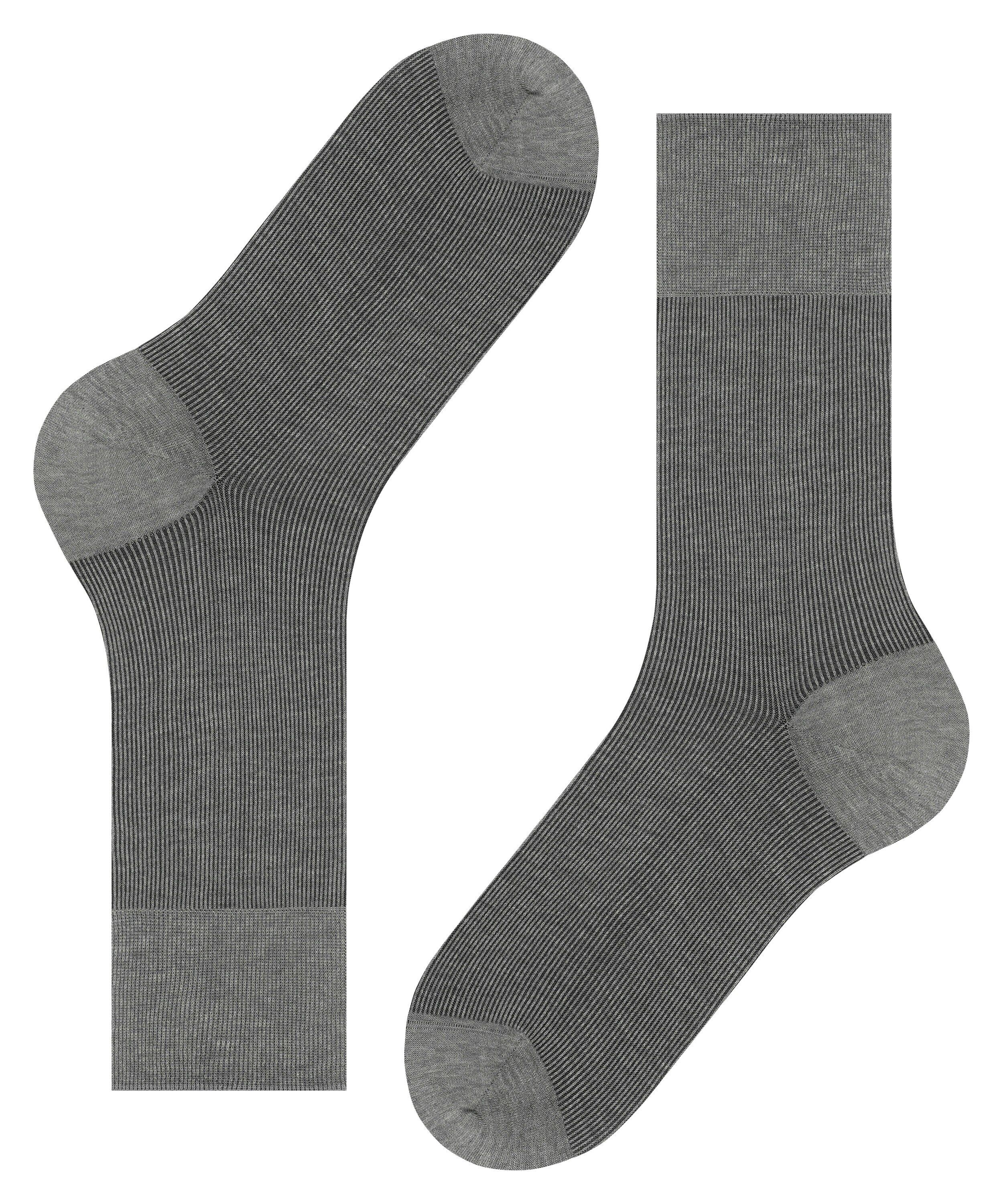 FALKE Fine Shadow herensokken, grijs melange (steel melangeange)