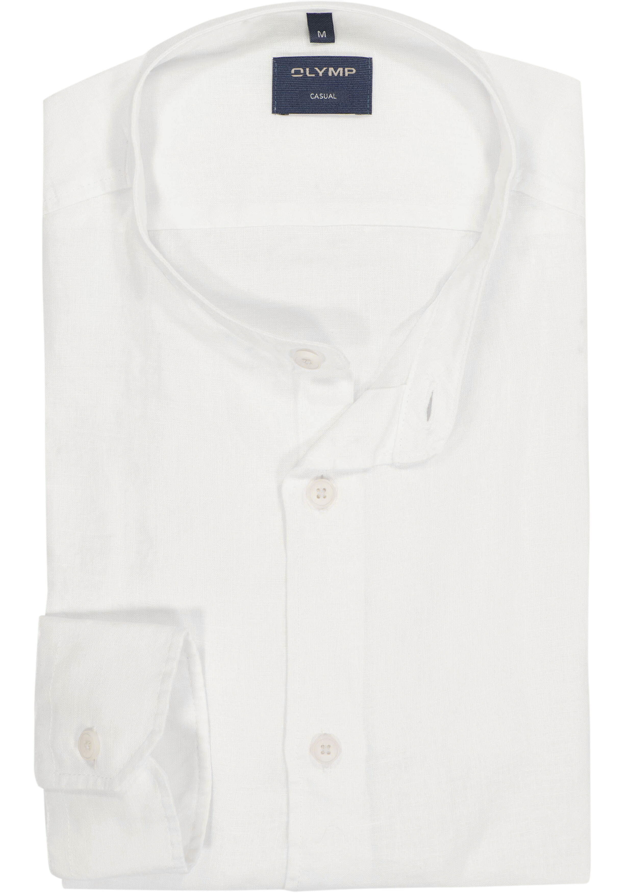OLYMP Casual regular fit overhemd, structuur, wit