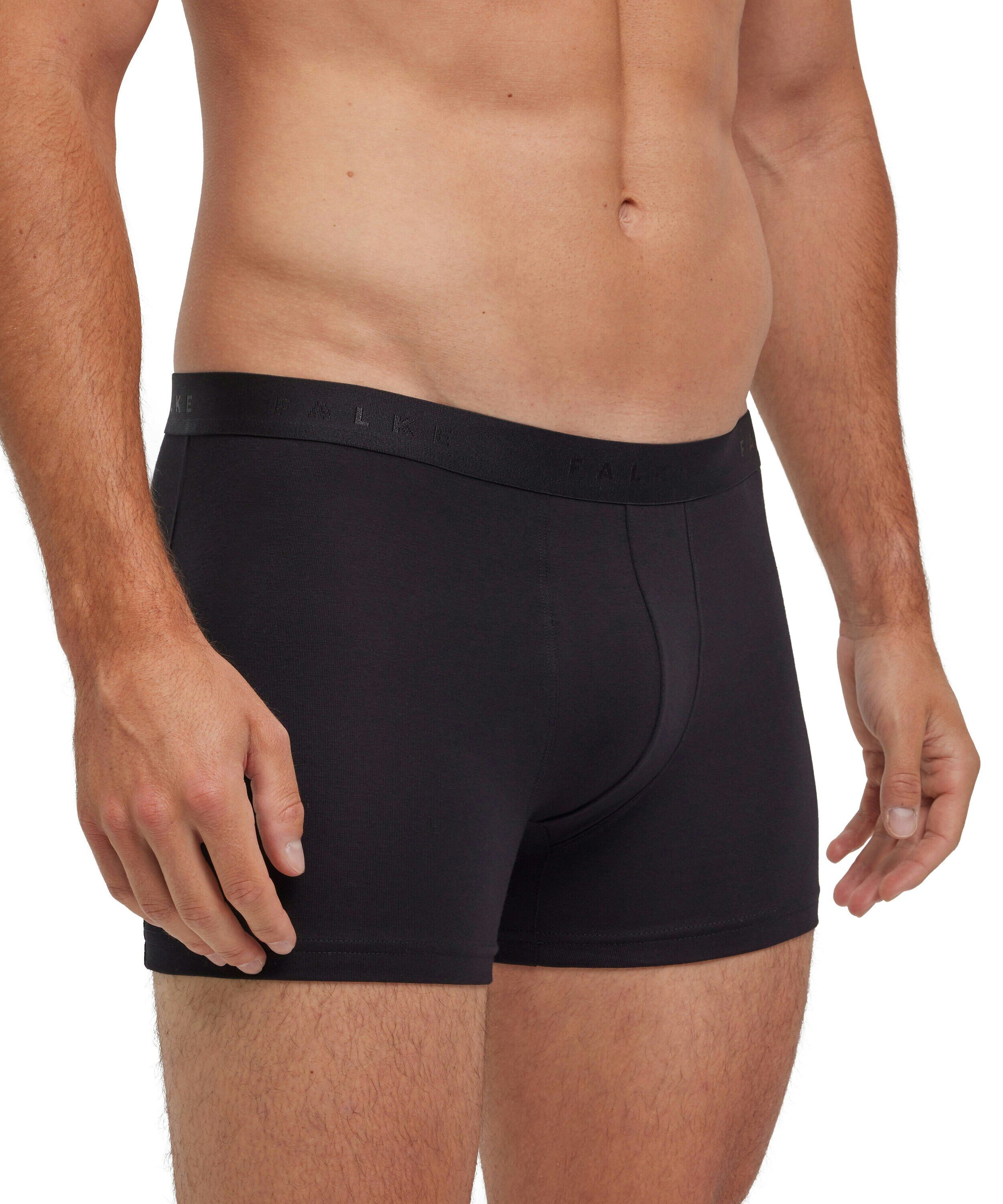 FALKE 2-pack heren boxer Daily Comfort, boxers normale lengte, zwart (black)