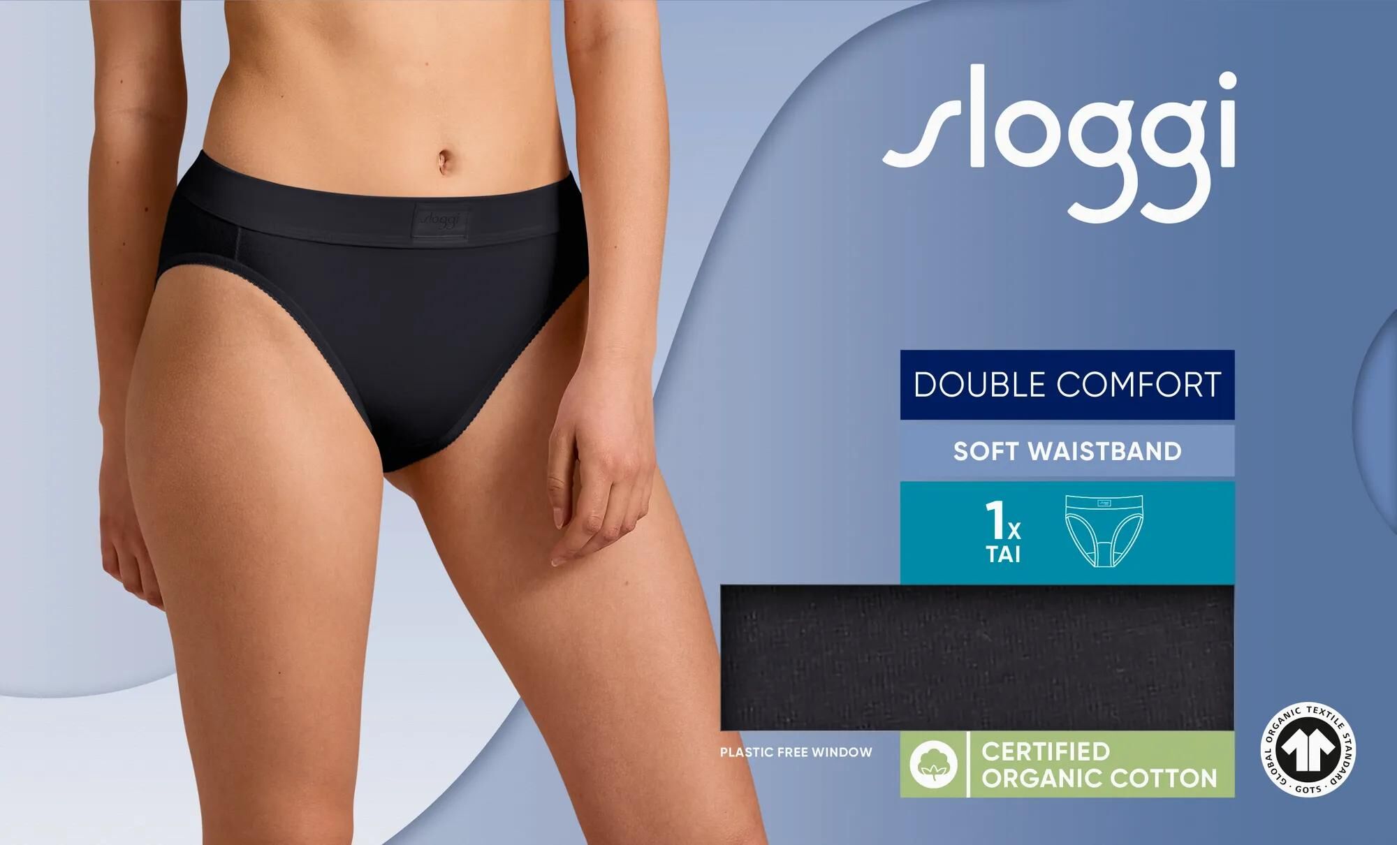 Sloggi Women Double Comfort T Tai (1-pack), dames slip, zwart