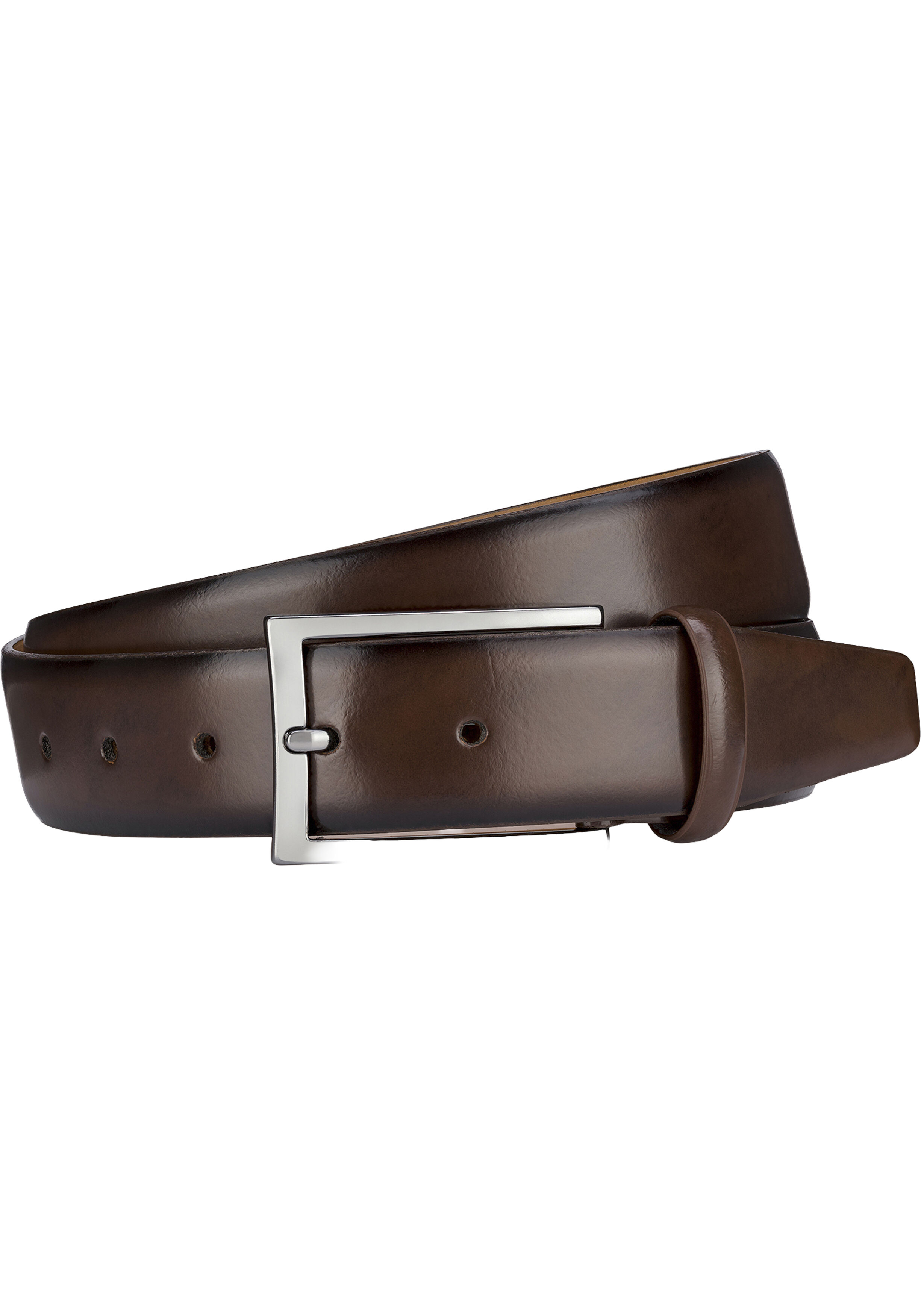 LINDENMANN leren heren riem, bruin