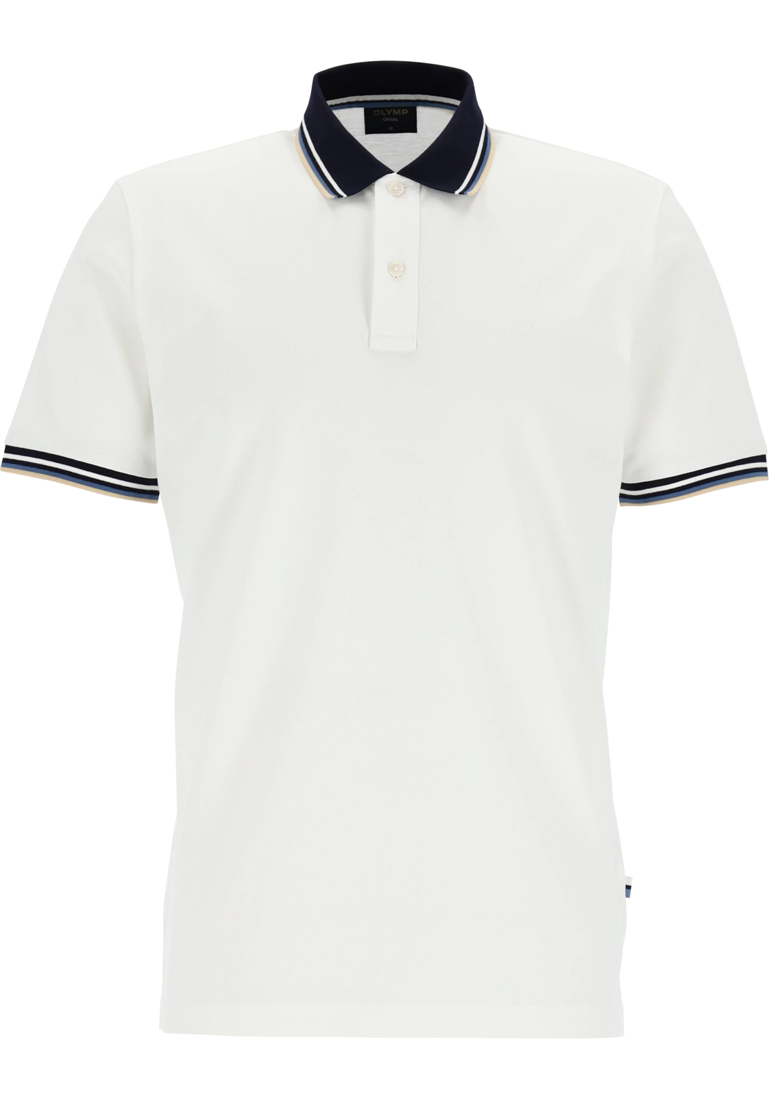 1-4066425716274-olymp-Olymp_PS_wit_54115200_4fotos_HR OLYMP Polo Casual, modern fit polo, wit