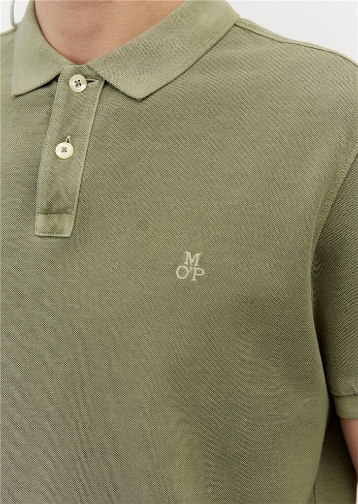 Marc O'Polo regular fit polo, heren poloshirt, olijfgroen