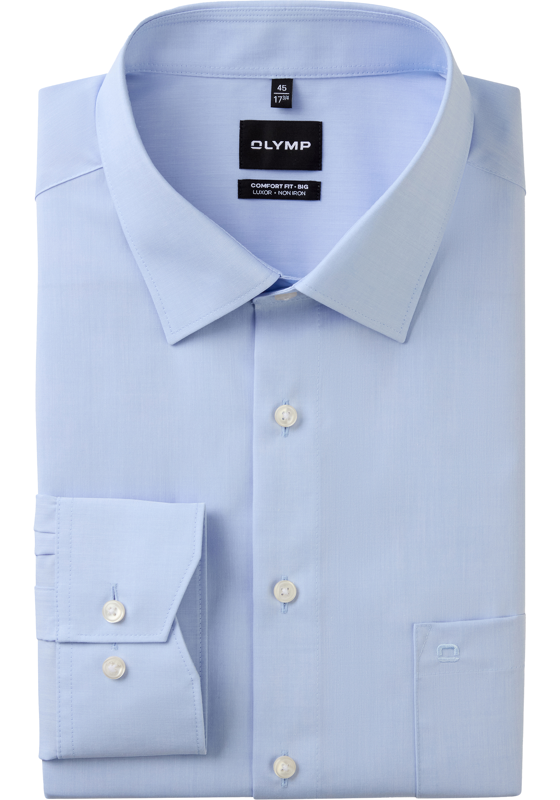 OLYMP Luxor comfort fit Big overhemd, chambray, lichtblauw OLYMP Luxor comfort fit Big overhemd, chambray, lichtblauw