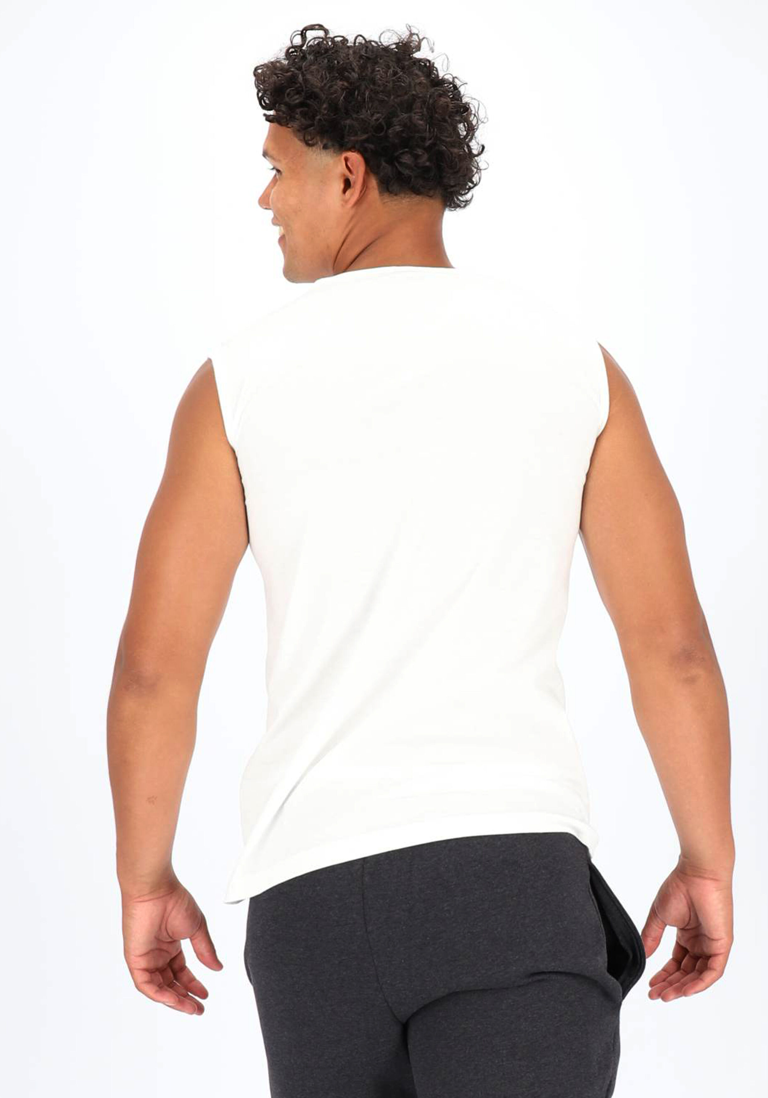 ALAN RED singlets Minto (2-pack), V-hals, wit 