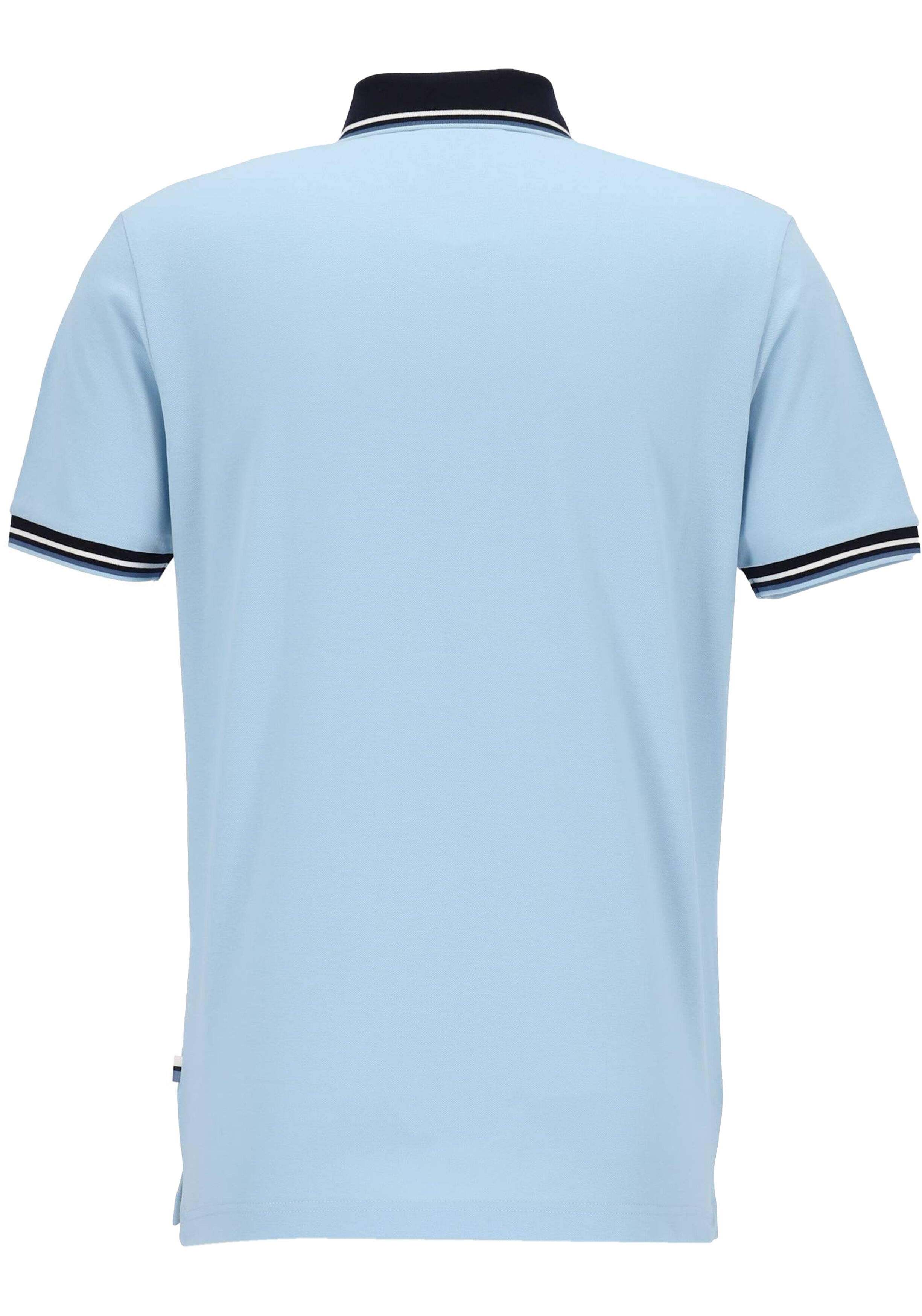 OLYMP Polo Casual, modern fit polo, lichtblauw