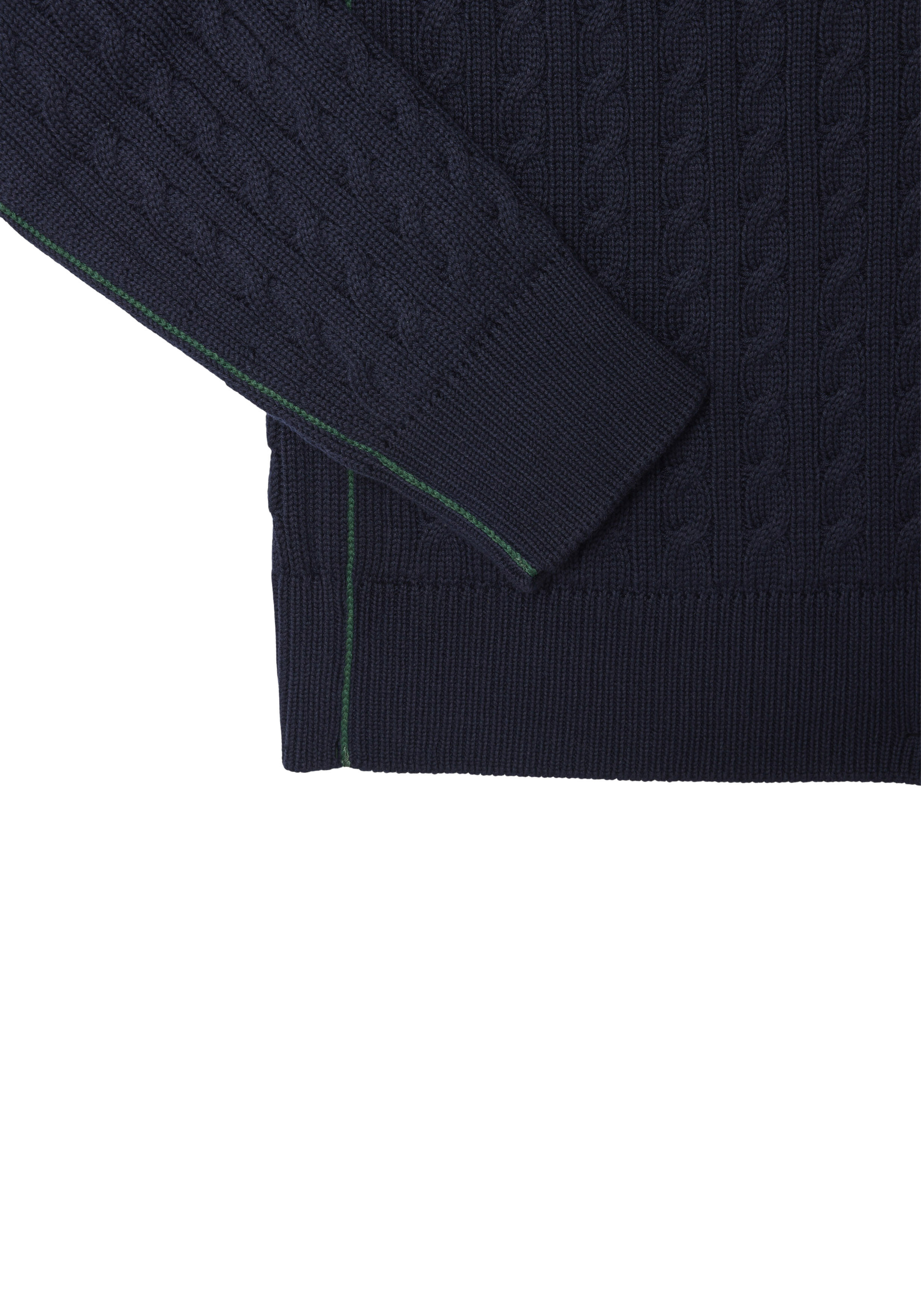 Lacoste herentrui katoen, O-hals, navy blauw