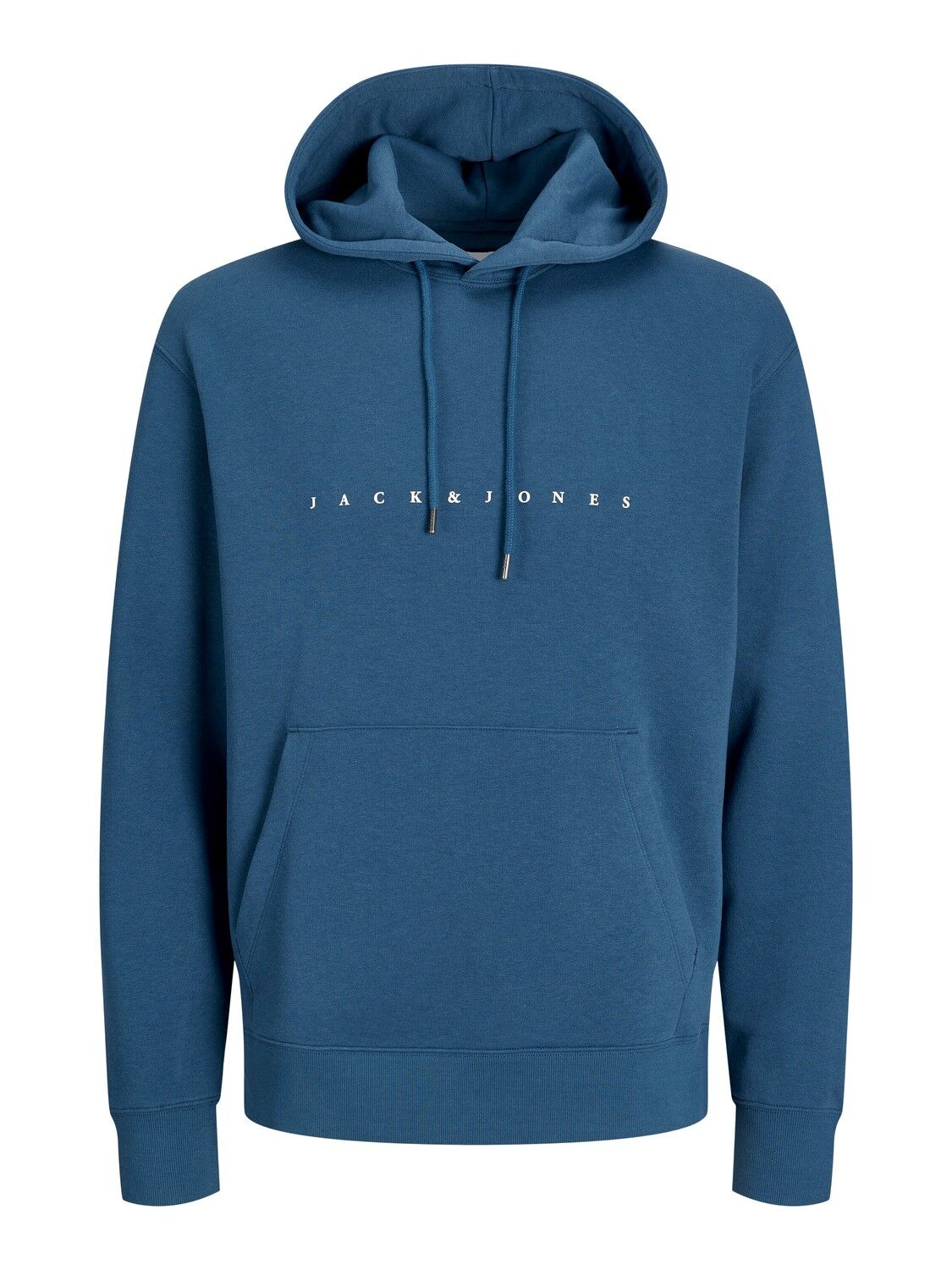 JACK & JONES Star jj sweat hood regular fit, heren hoodie katoenmengsel met capuchon, middenblauw