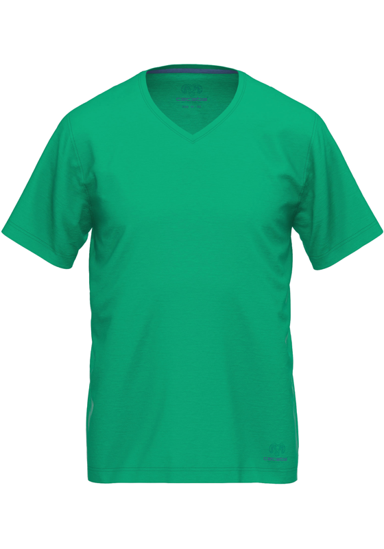 Ceceba heren T-shirt V-hals (1-pack), middengroen Ceceba heren T-shirt V-hals (1-pack), middengroen