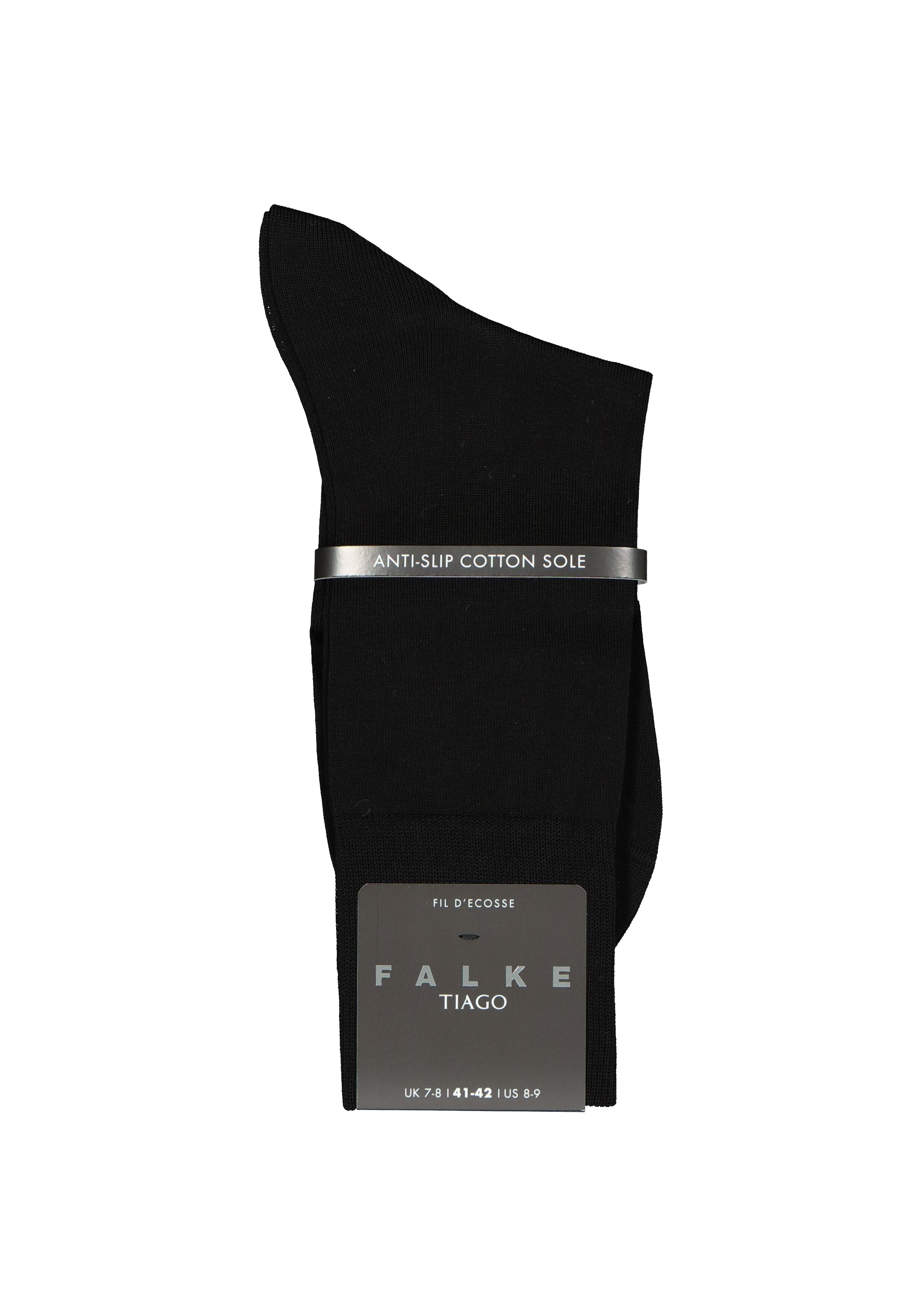 FALKE Tiago herensokken, zwart (black)